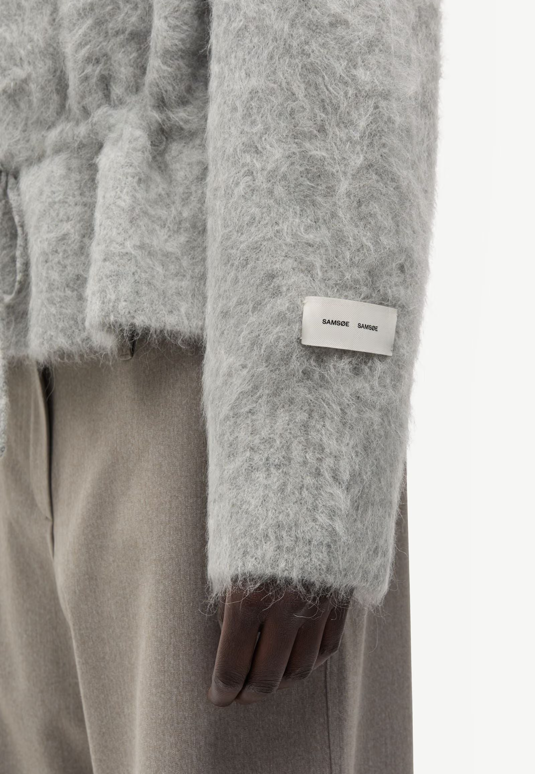 Salo V-Neck Alpaka Pullover | Grey Melange