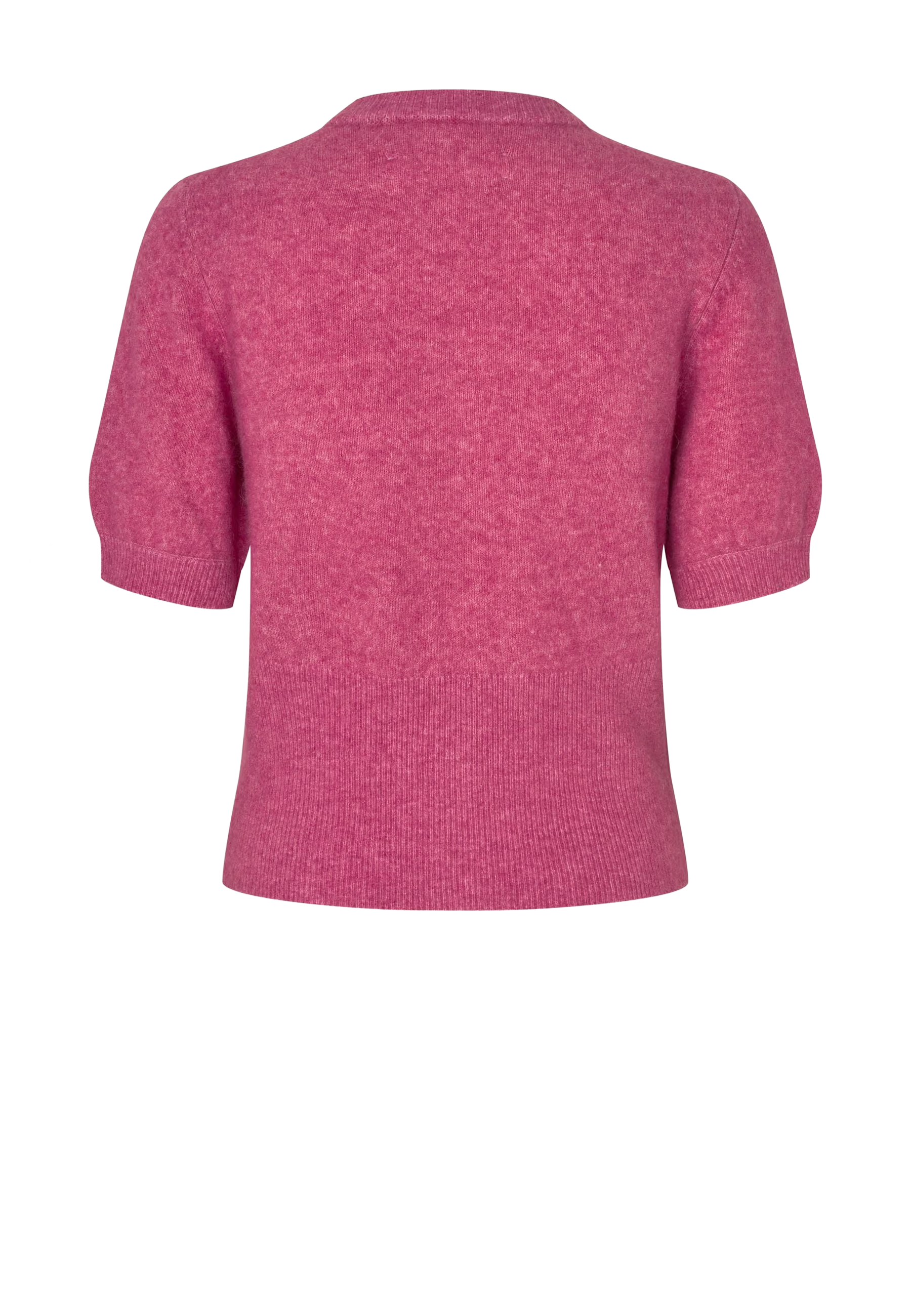 Salora Kurzarm Alpaka Cardigan | Red Violet