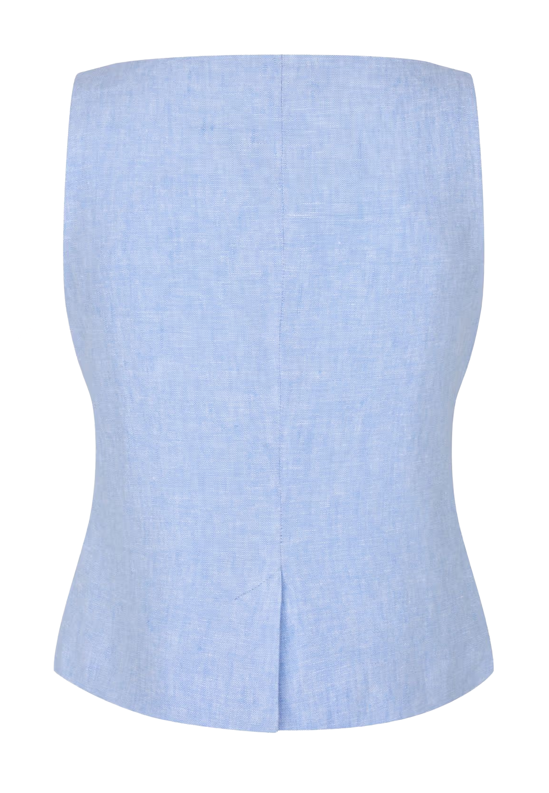 Saloves Linen Vest | Bel Air Blue Melange