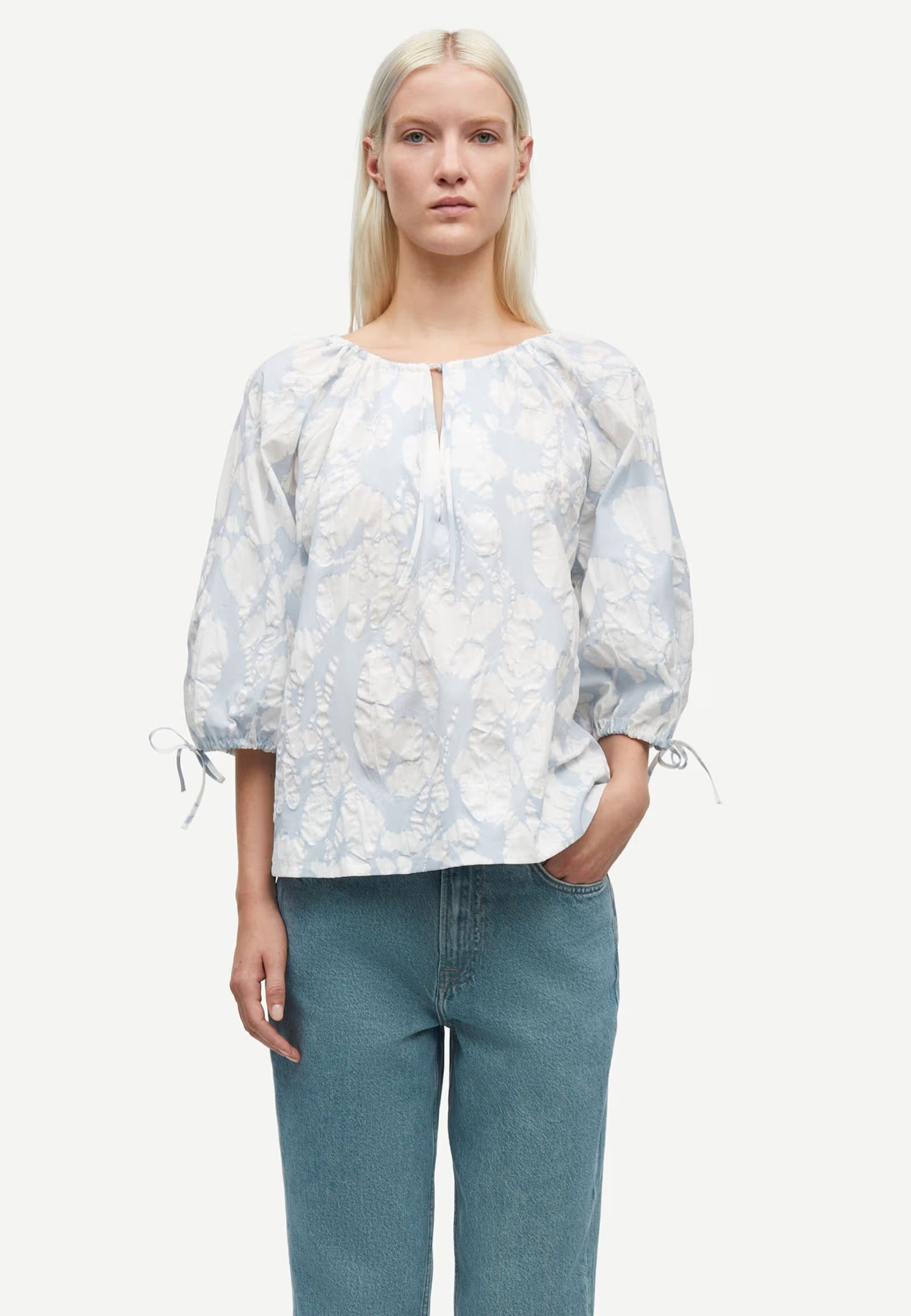 Samatera Bluse | Peony Egret