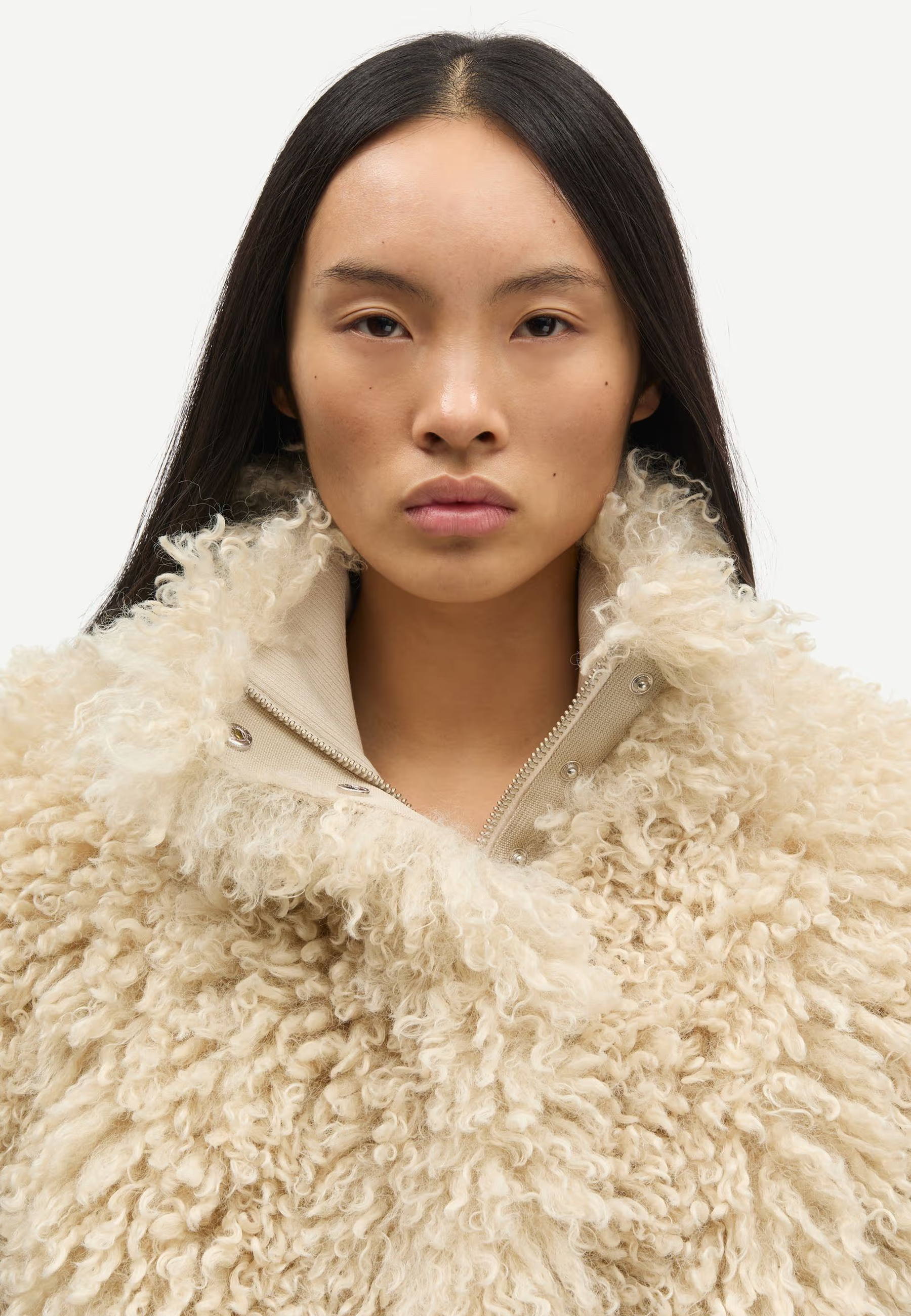 Samedda Faux Fur Bomberjacke | Pumice Stone