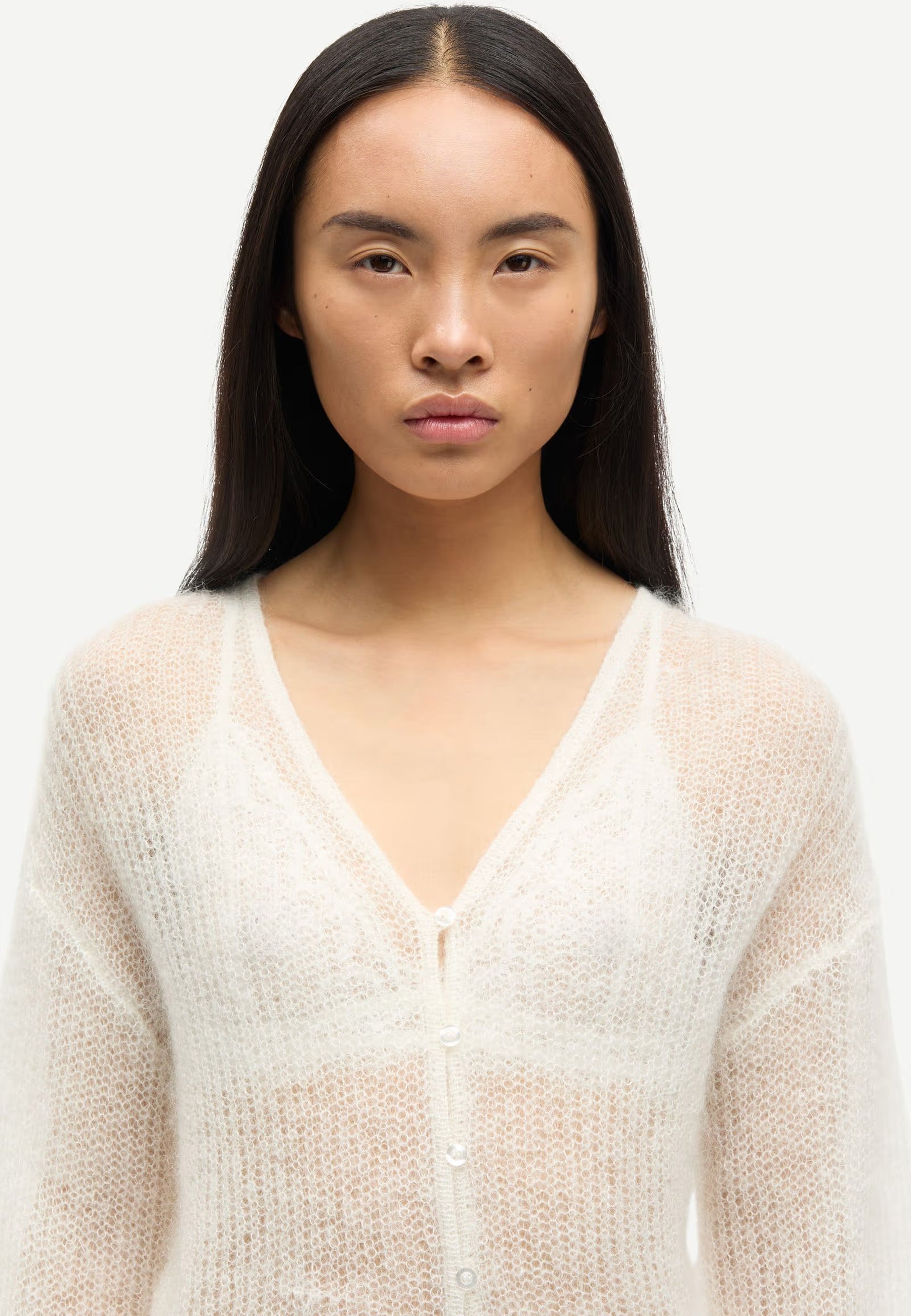 Sapoppie Mohair Cardigan | Klar Creme