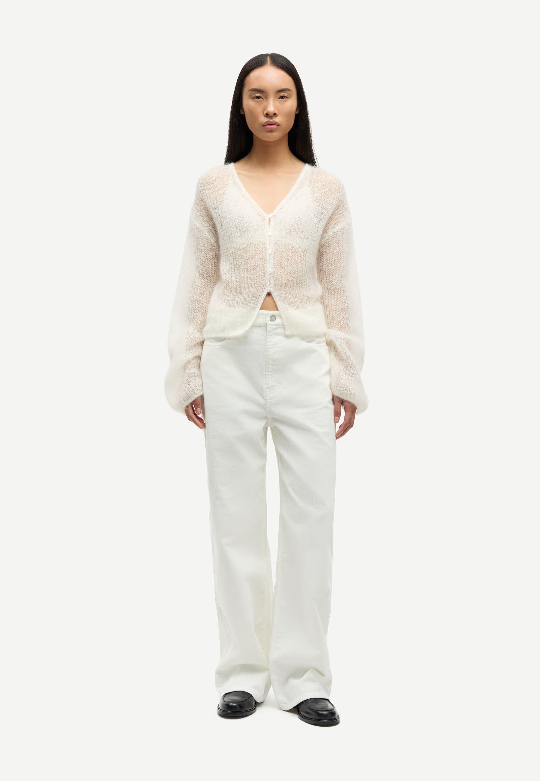Sapoppie Mohair Cardigan | Klar Creme