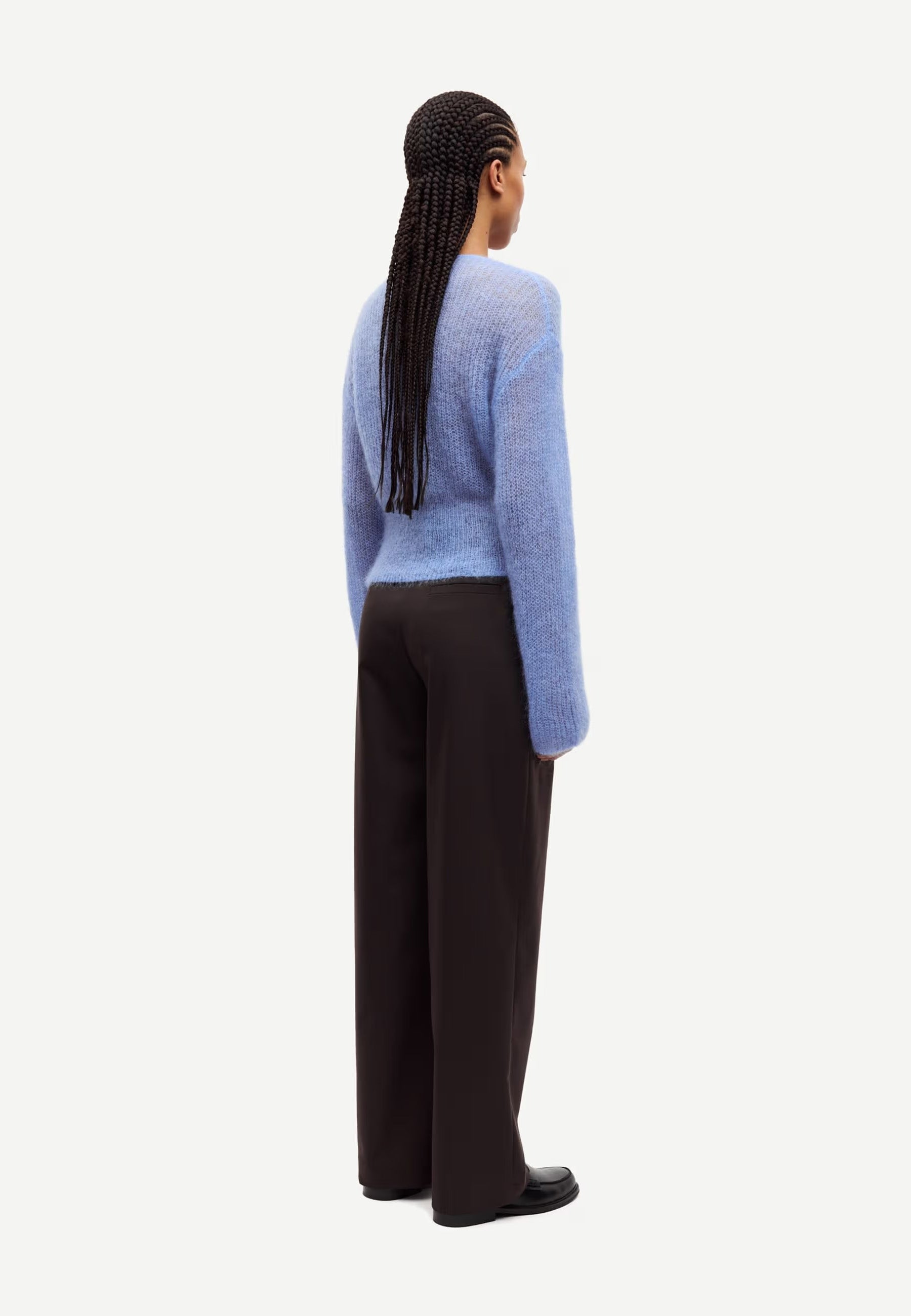 Sapoppie Mohair Cardigan | Della Robbia Blue