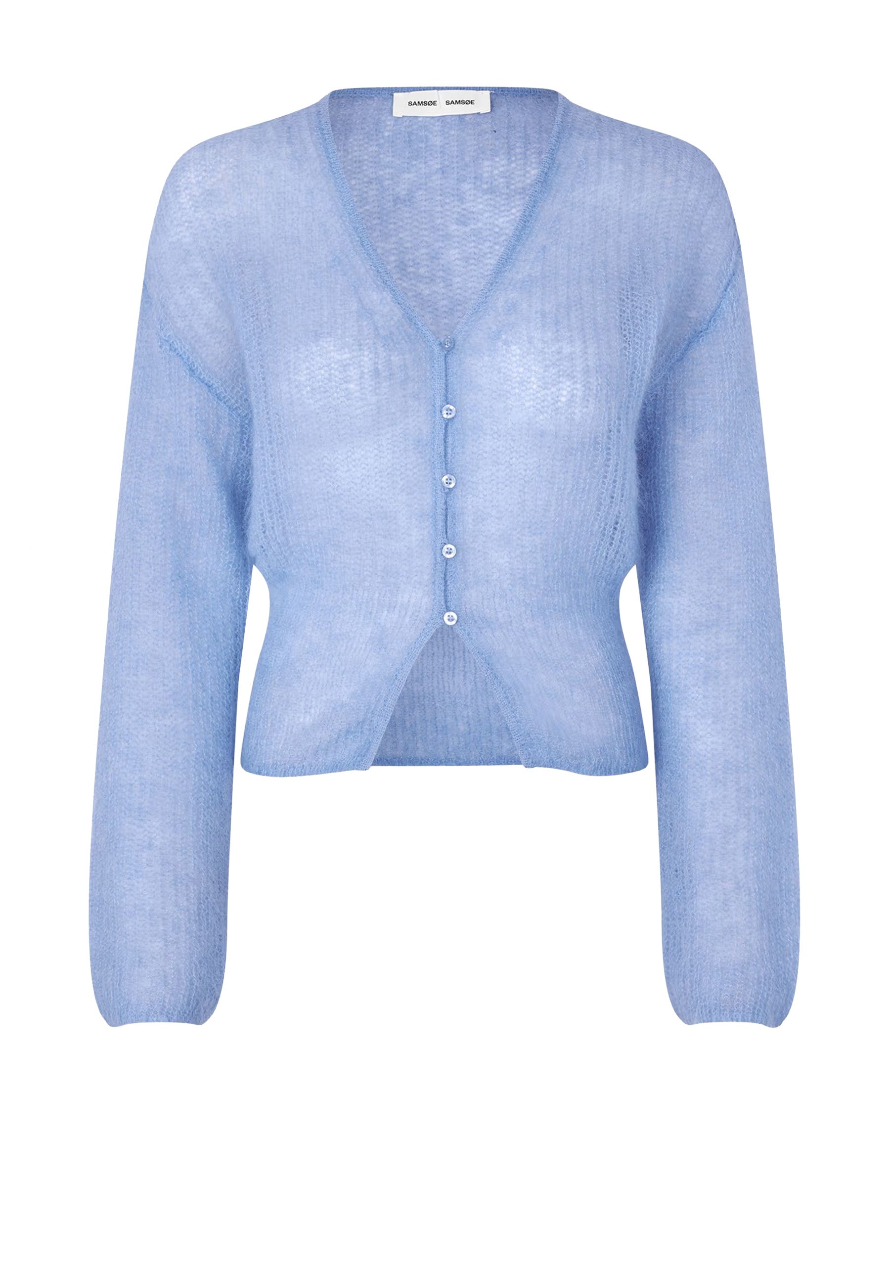 Sapoppie Mohair Cardigan | Della Robbia Blue