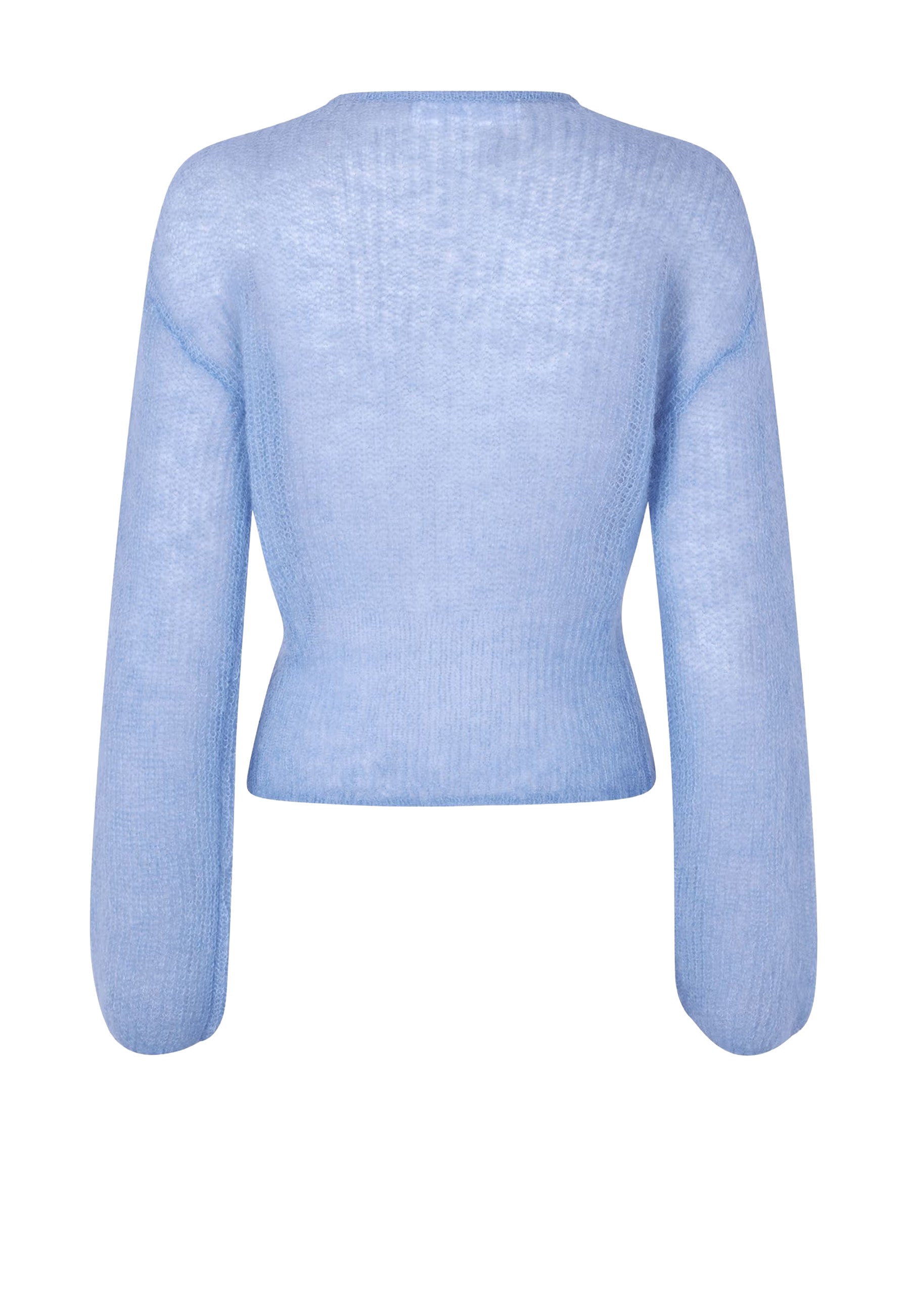 Sapoppie Mohair Cardigan | Della Robbia Blue