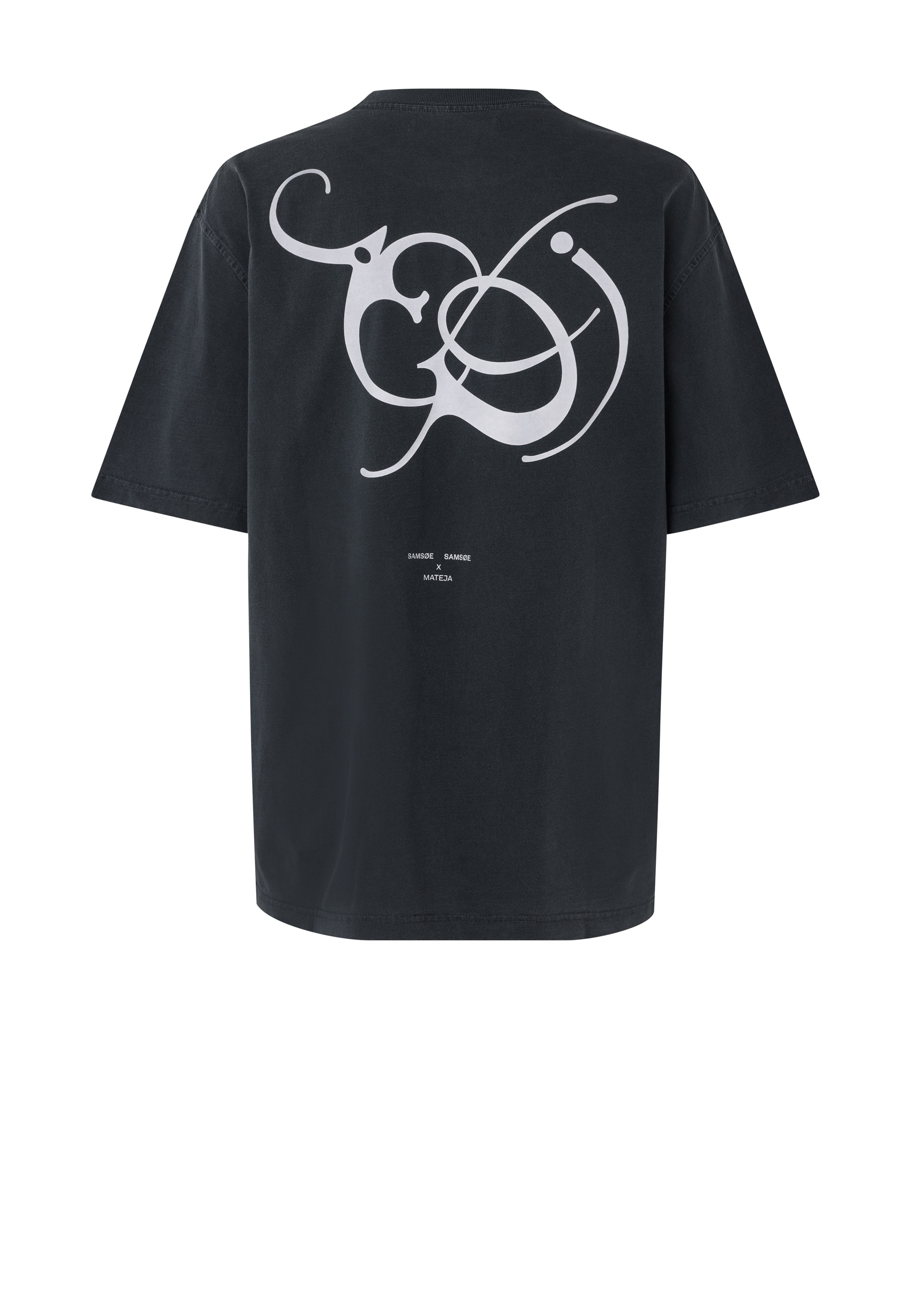 Saragnar Oversized T-shirt | Sort skrift