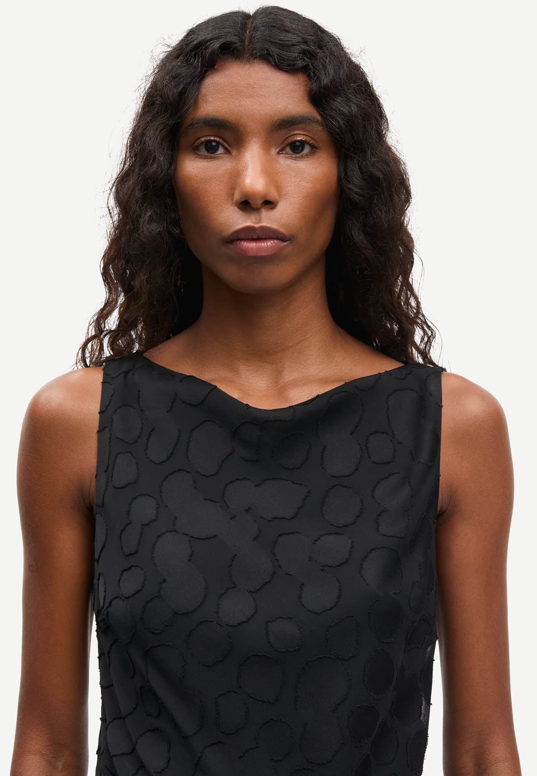 Satina Minikleid | Black