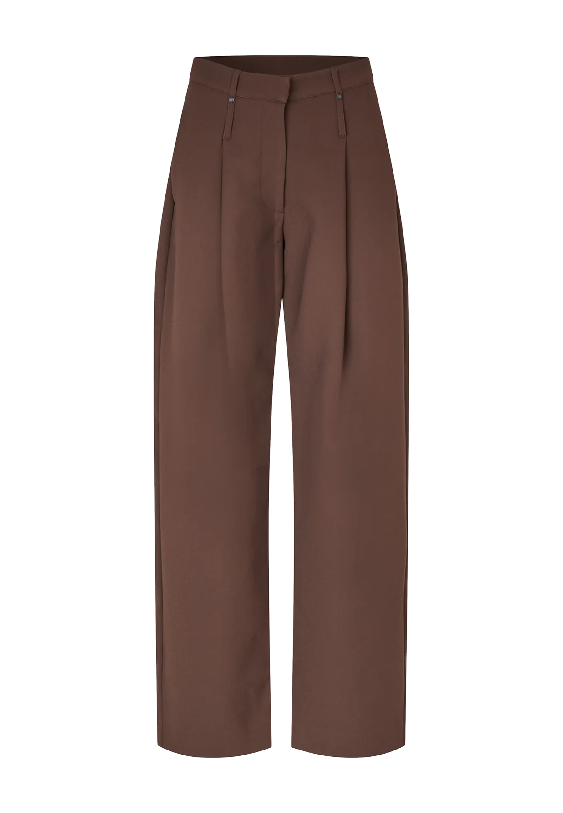 2330 Forhøjede Pleat Bukser | Cocoa