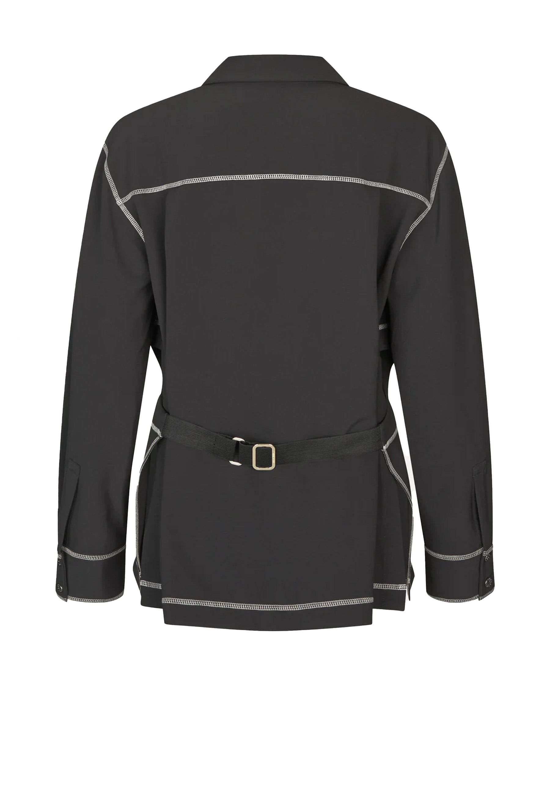 S029-2369 Cut Out Hemd | Black