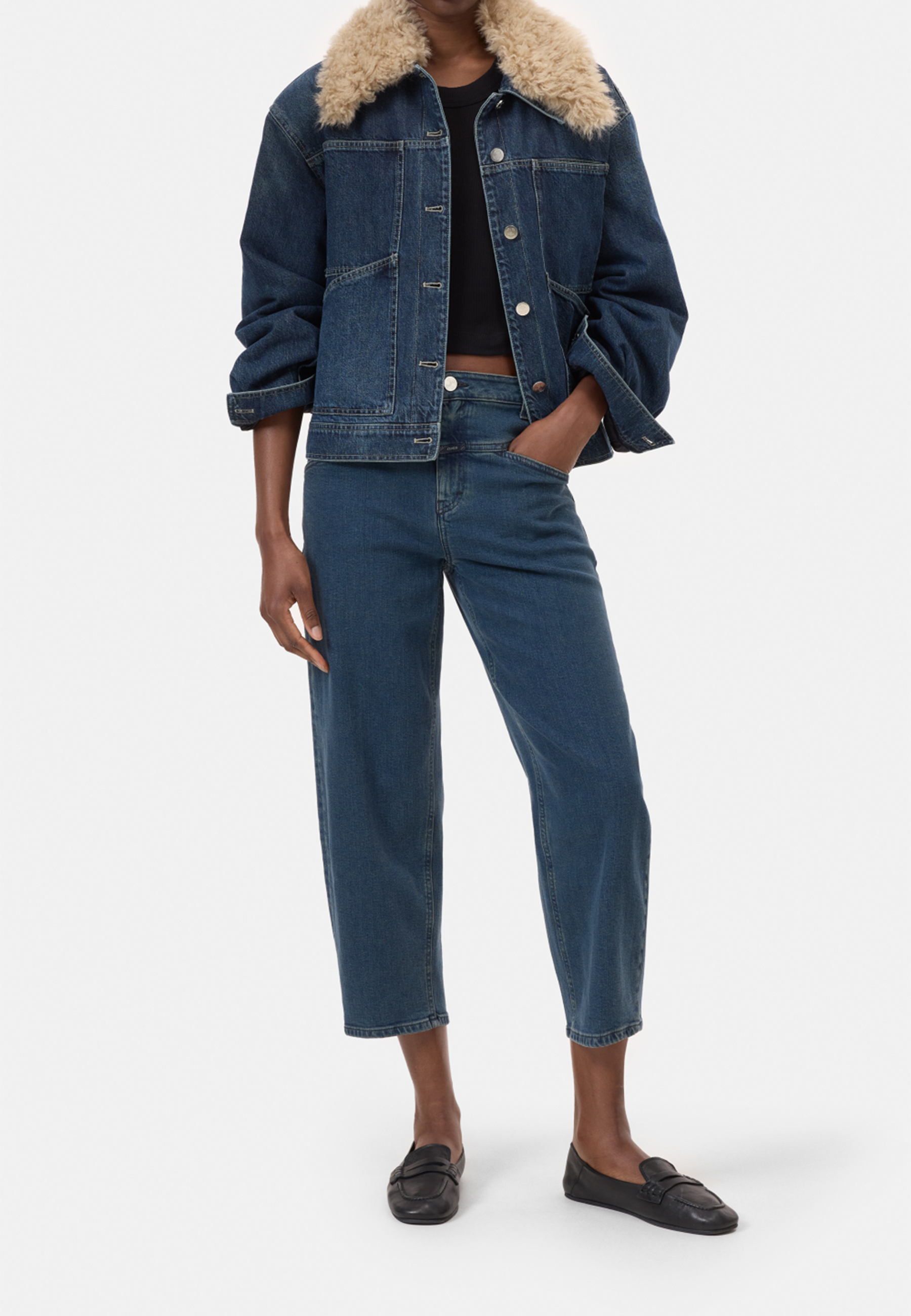 Stover-X Straight Fit Jeans | Blue Black