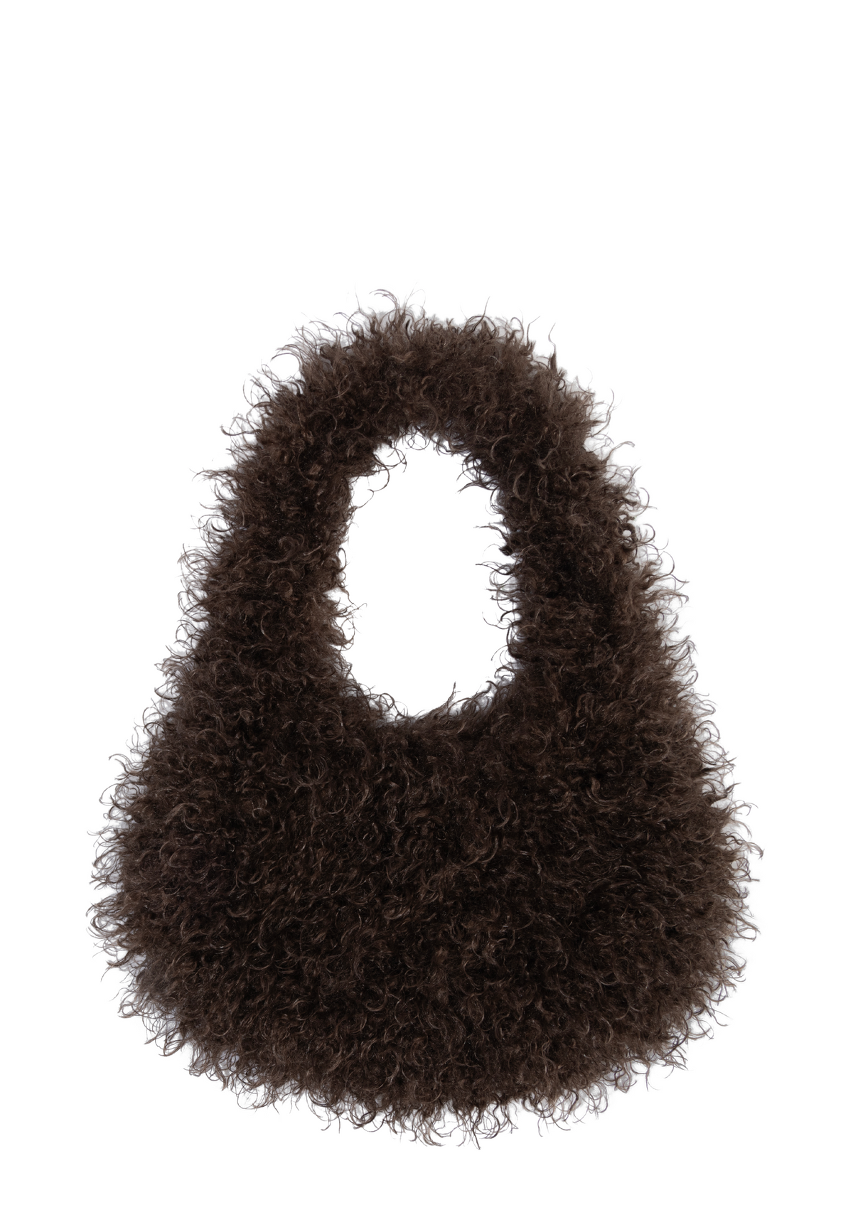 Fryda Faux Fur Tasche | Cacao Brown Lamb