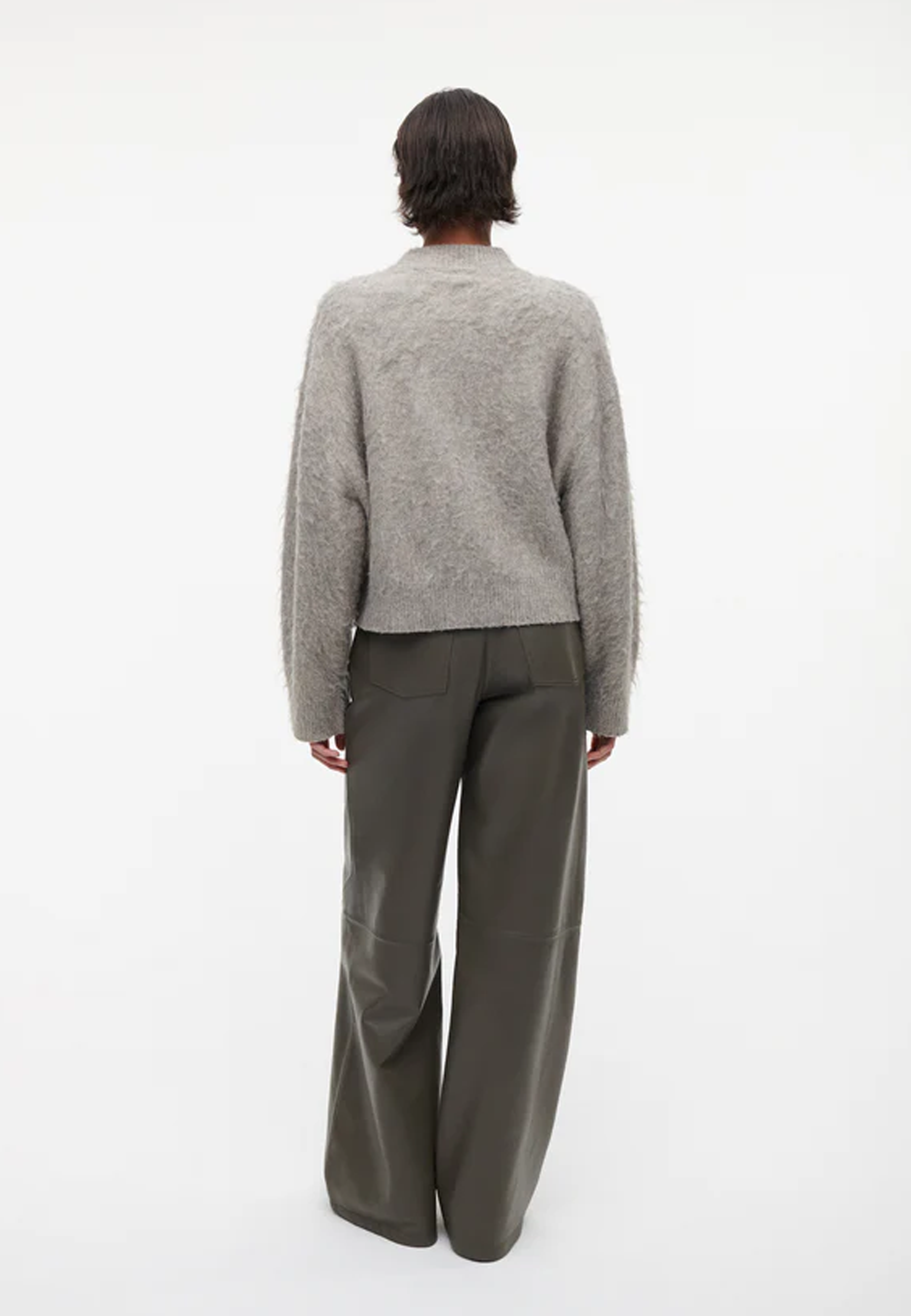 Harper Børstet Cardigan | Clay