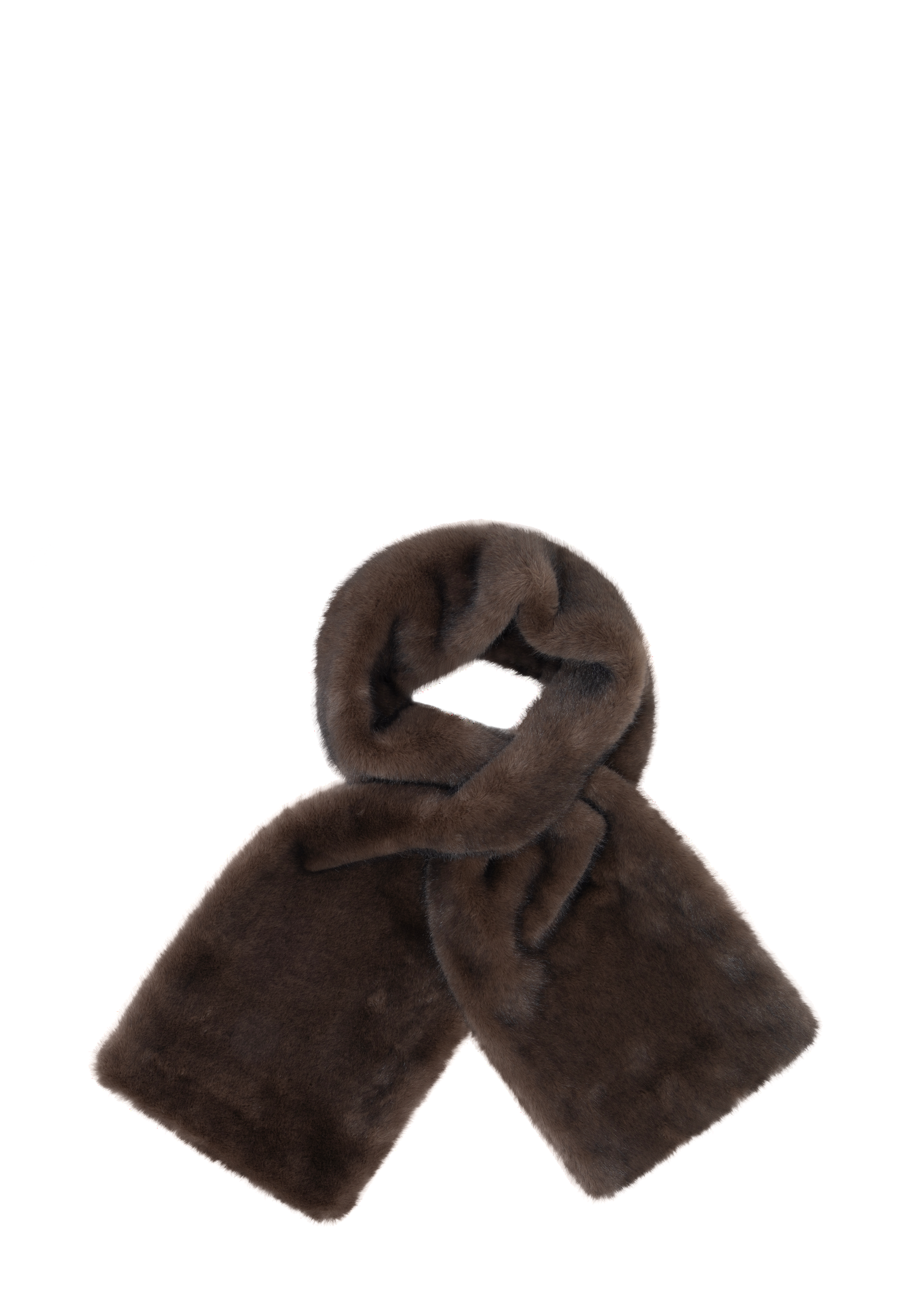 Jemma Faux Fur Schal | Choco Mink