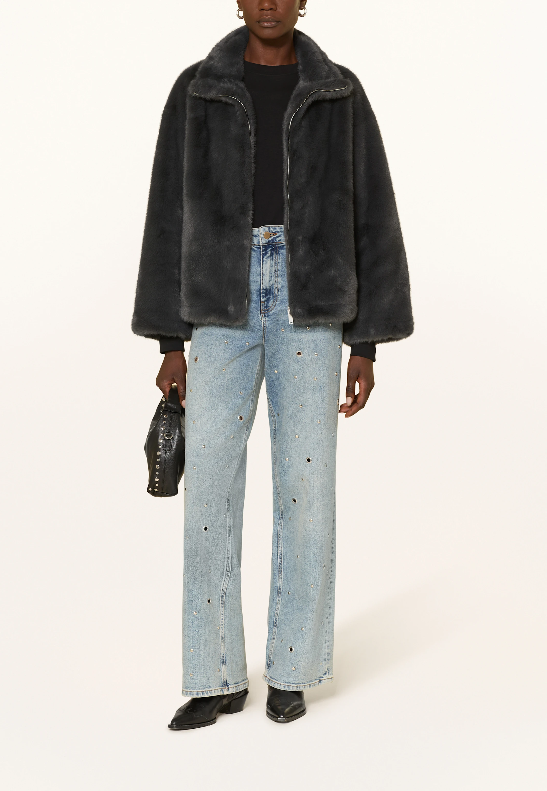 Mara Fake Fur Bomberjacke | Stellar