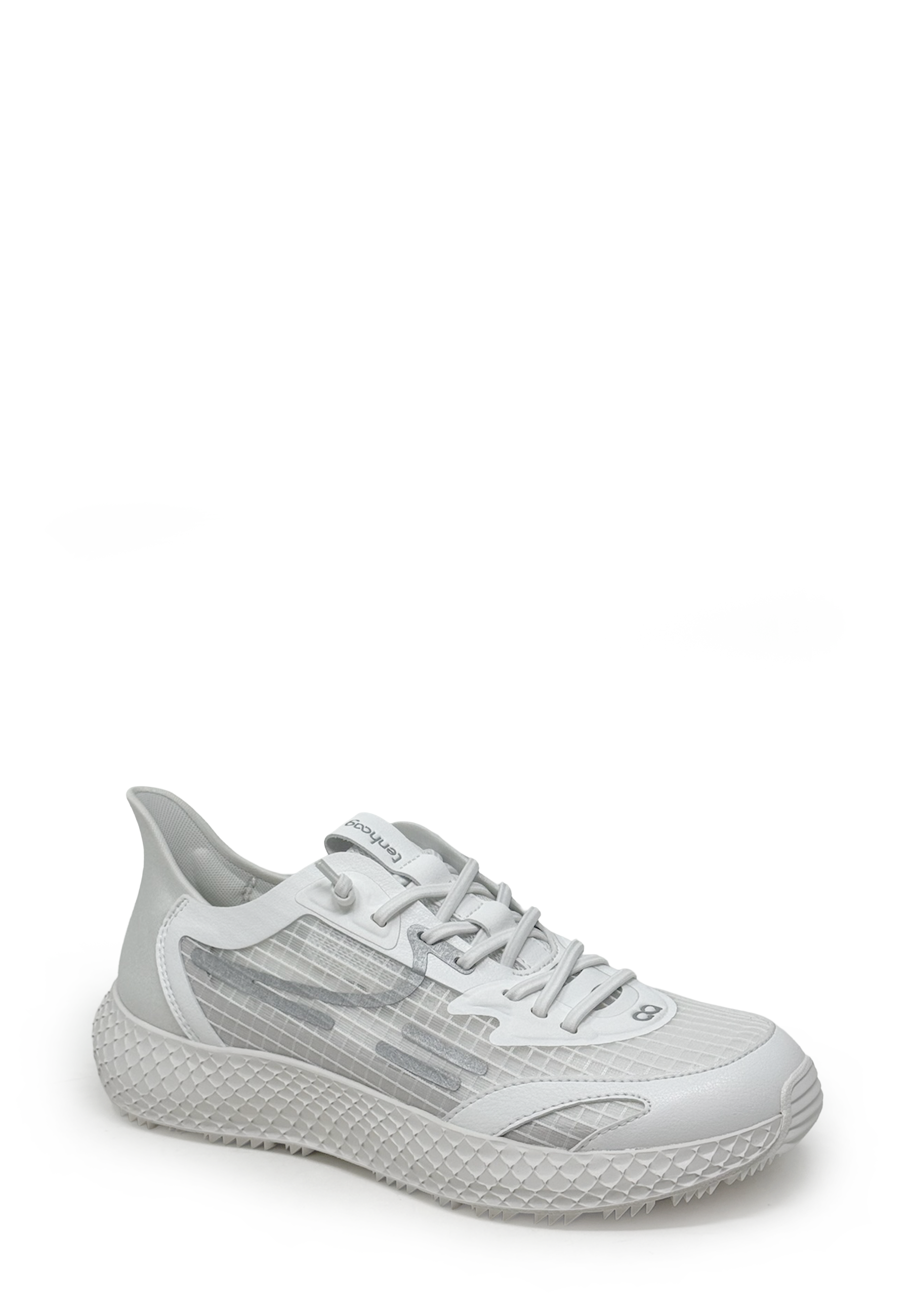 0025 Sneakers | White Silver