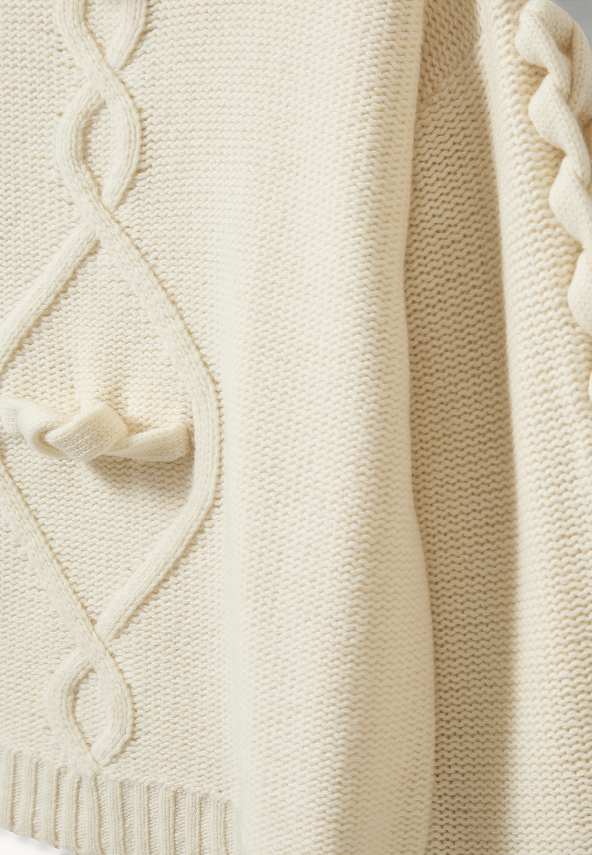 Como Braid Pullover | Cream