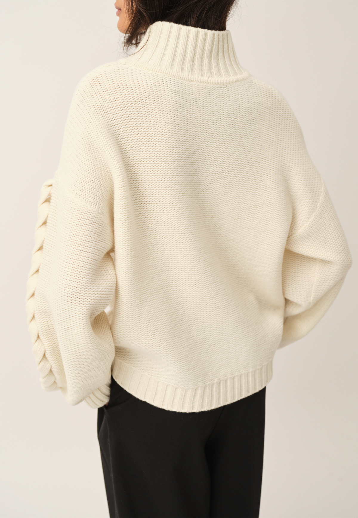Como Braid Pullover | Cream