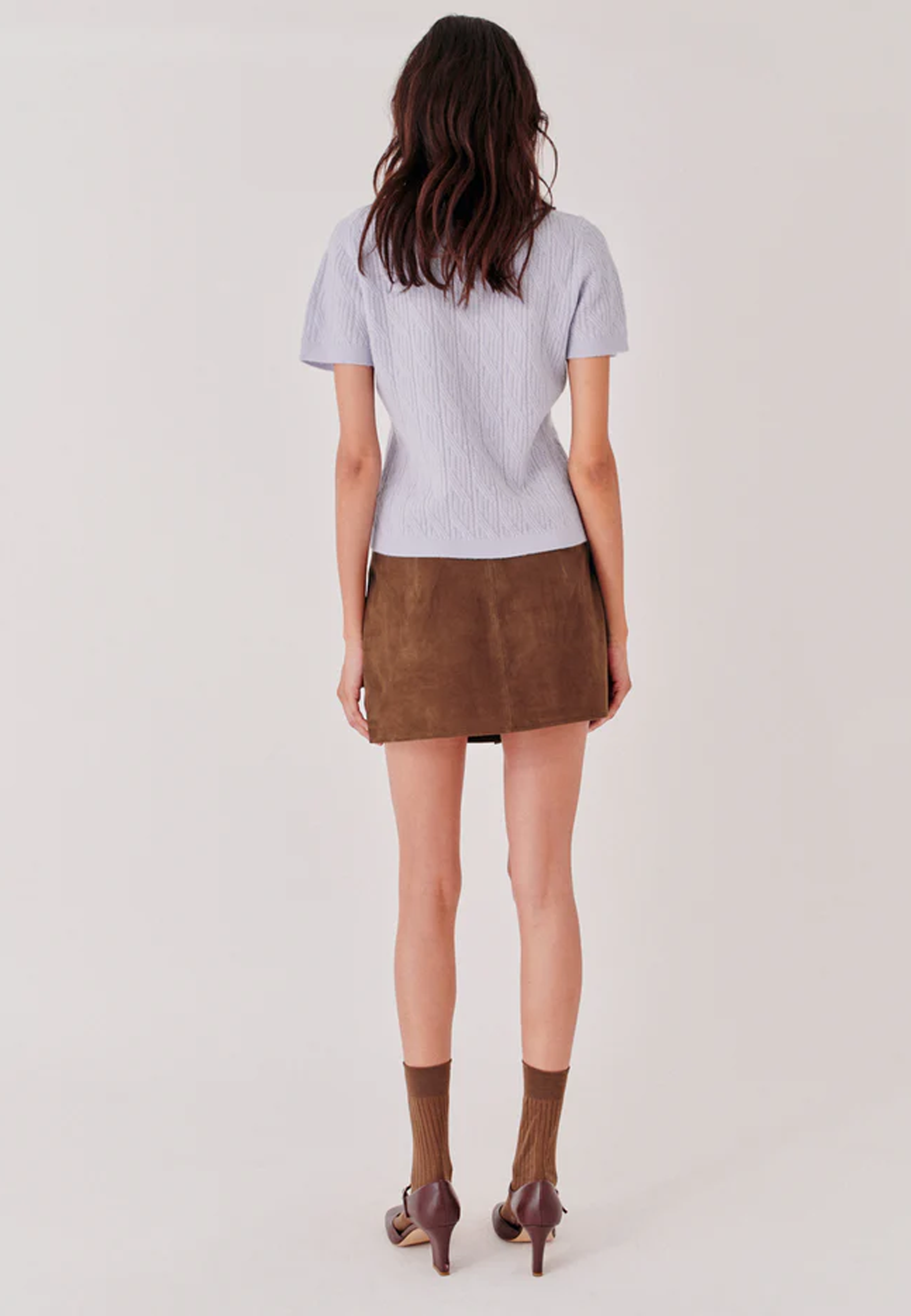 Como Cable Mini Polo T-Shirt | Light Blue