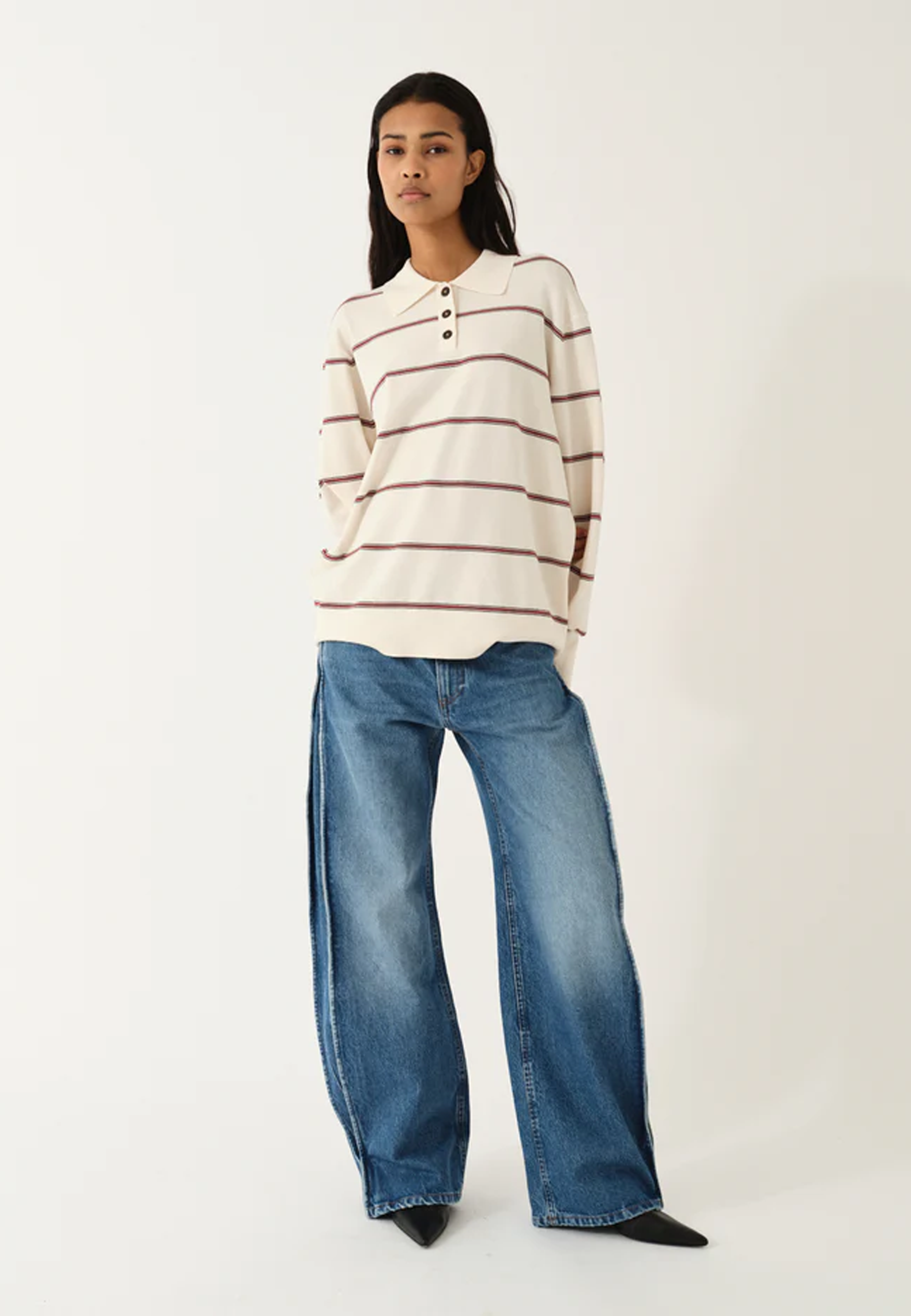Darcy Barrel Jeans | Washed Blue