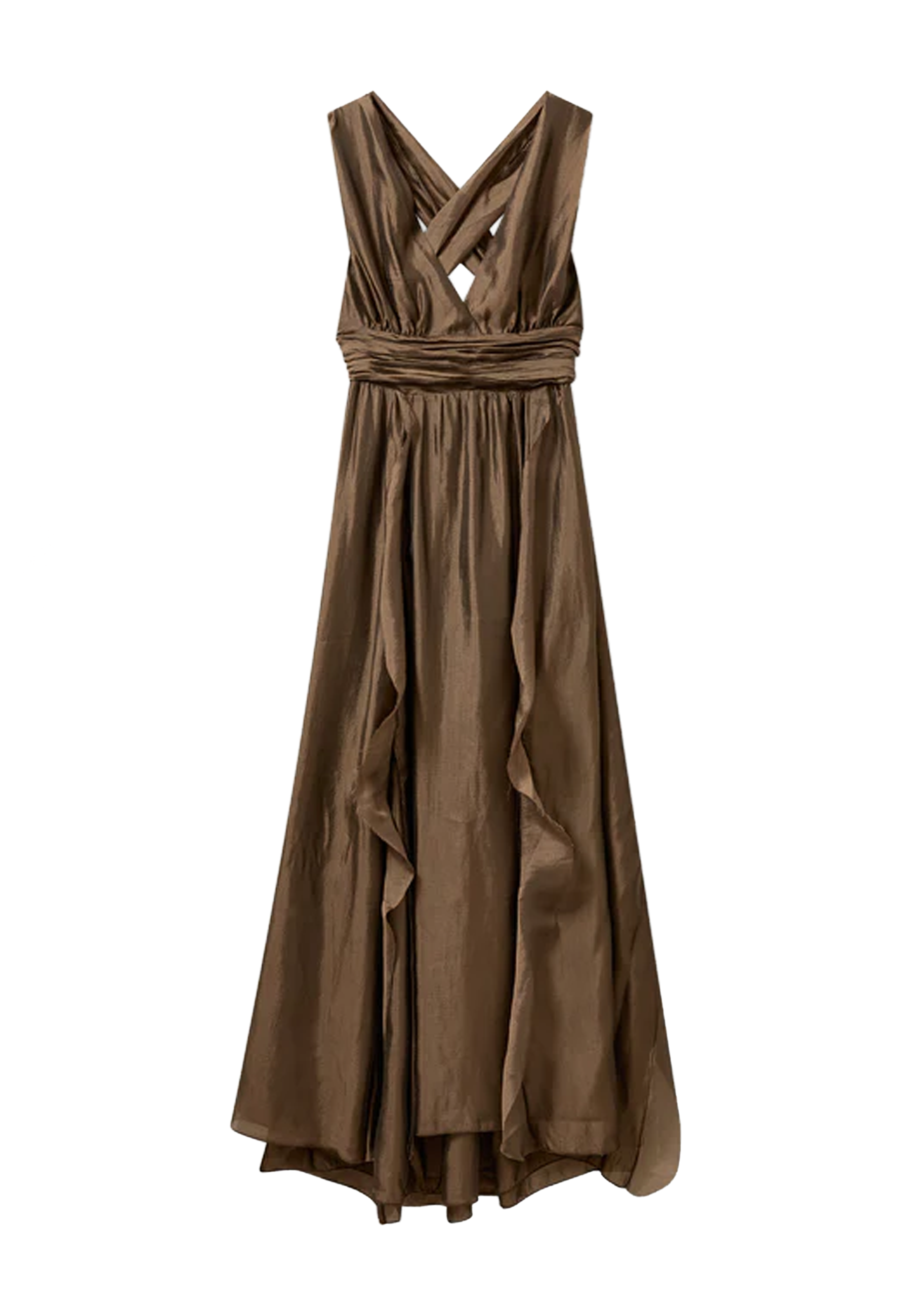 Gilian Halter Gown Kleid | Olive