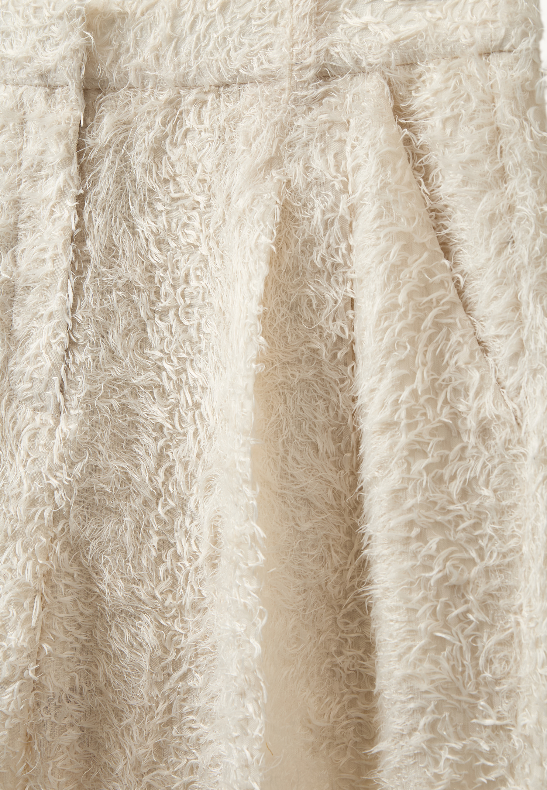 Lela plisserede bukser | Cremefarvet