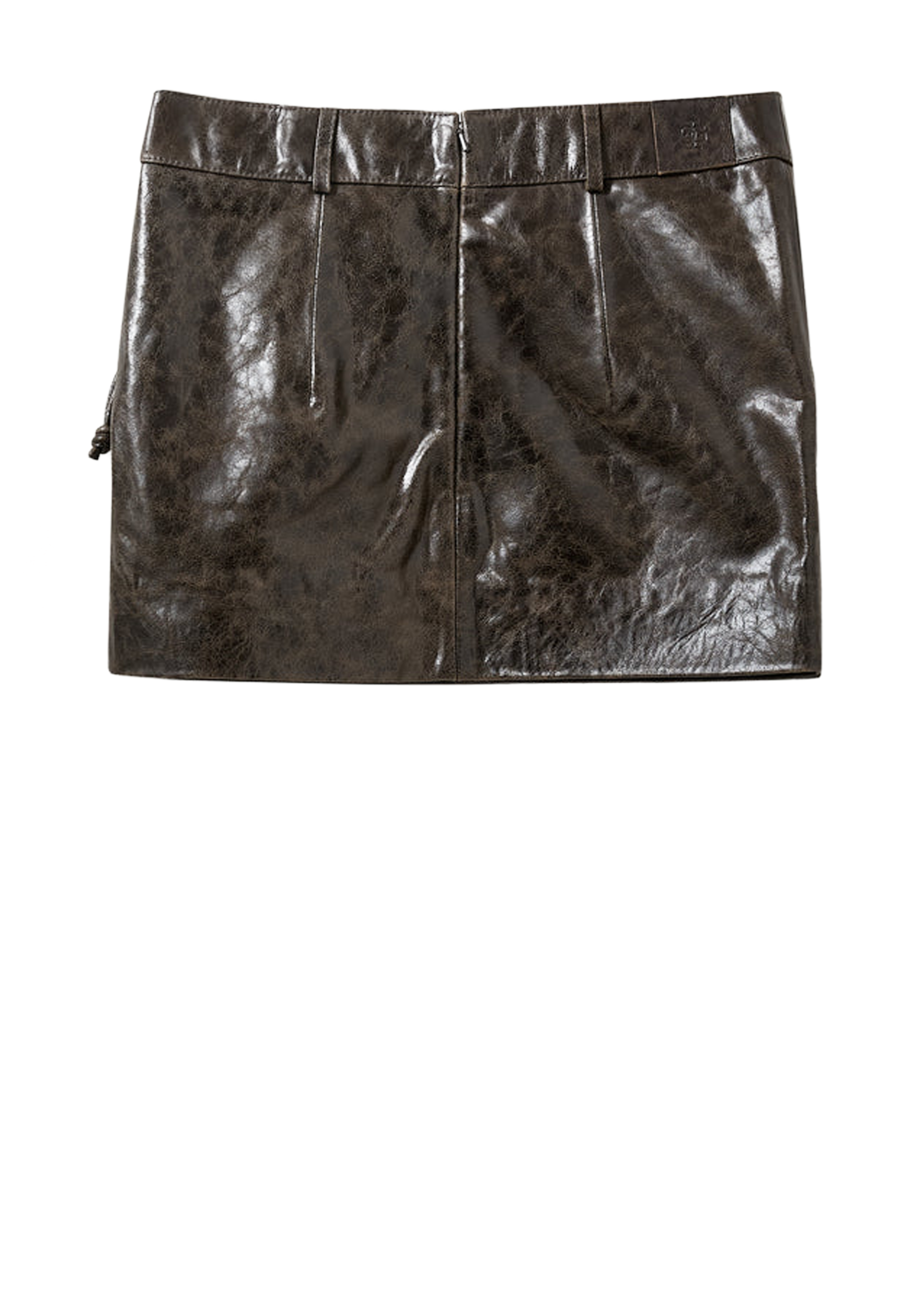 Margo Pencil Skirt | Brown Crunch Effect
