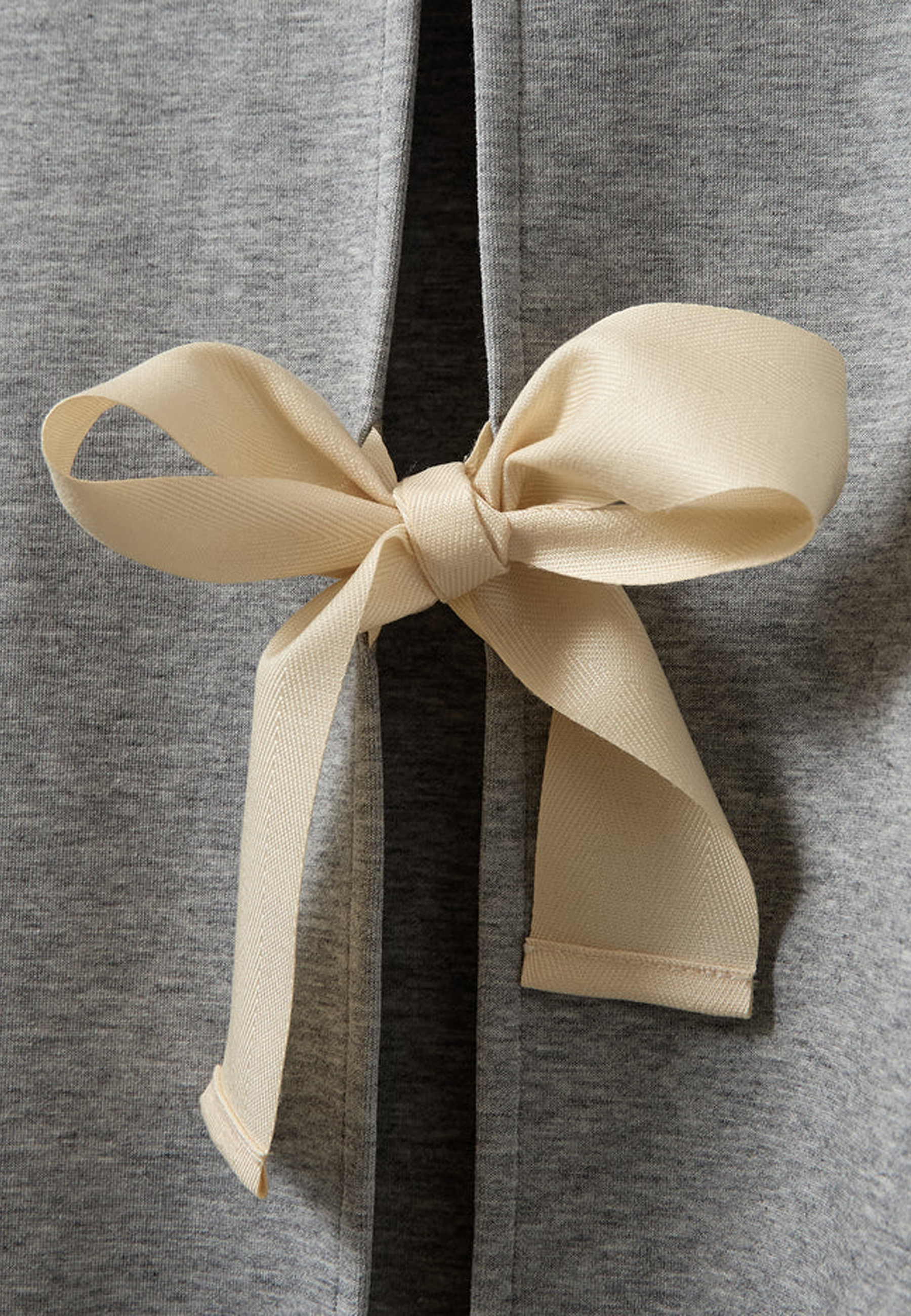 TG Bow Tee | Grey Melange