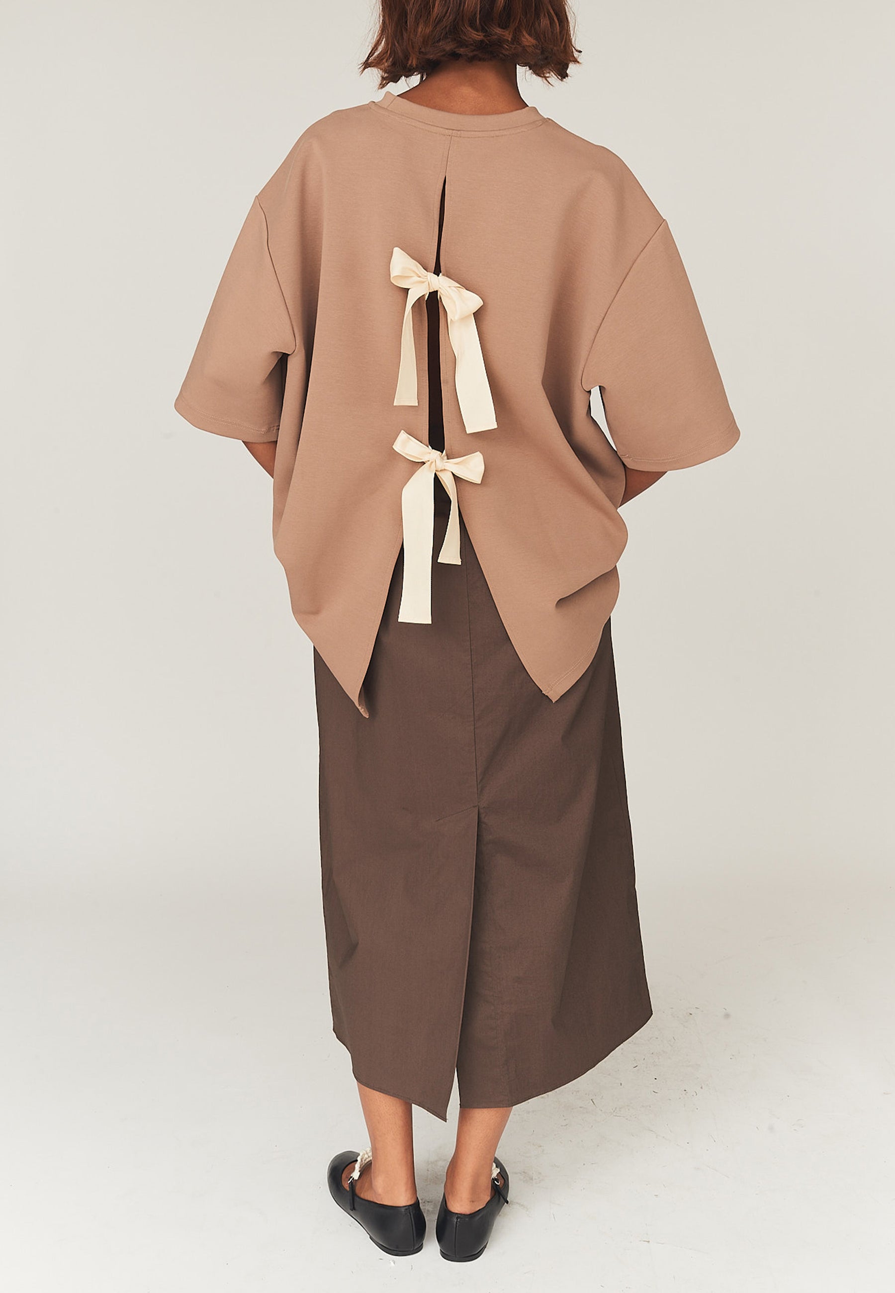 TG Bow Tee | Ice Latte