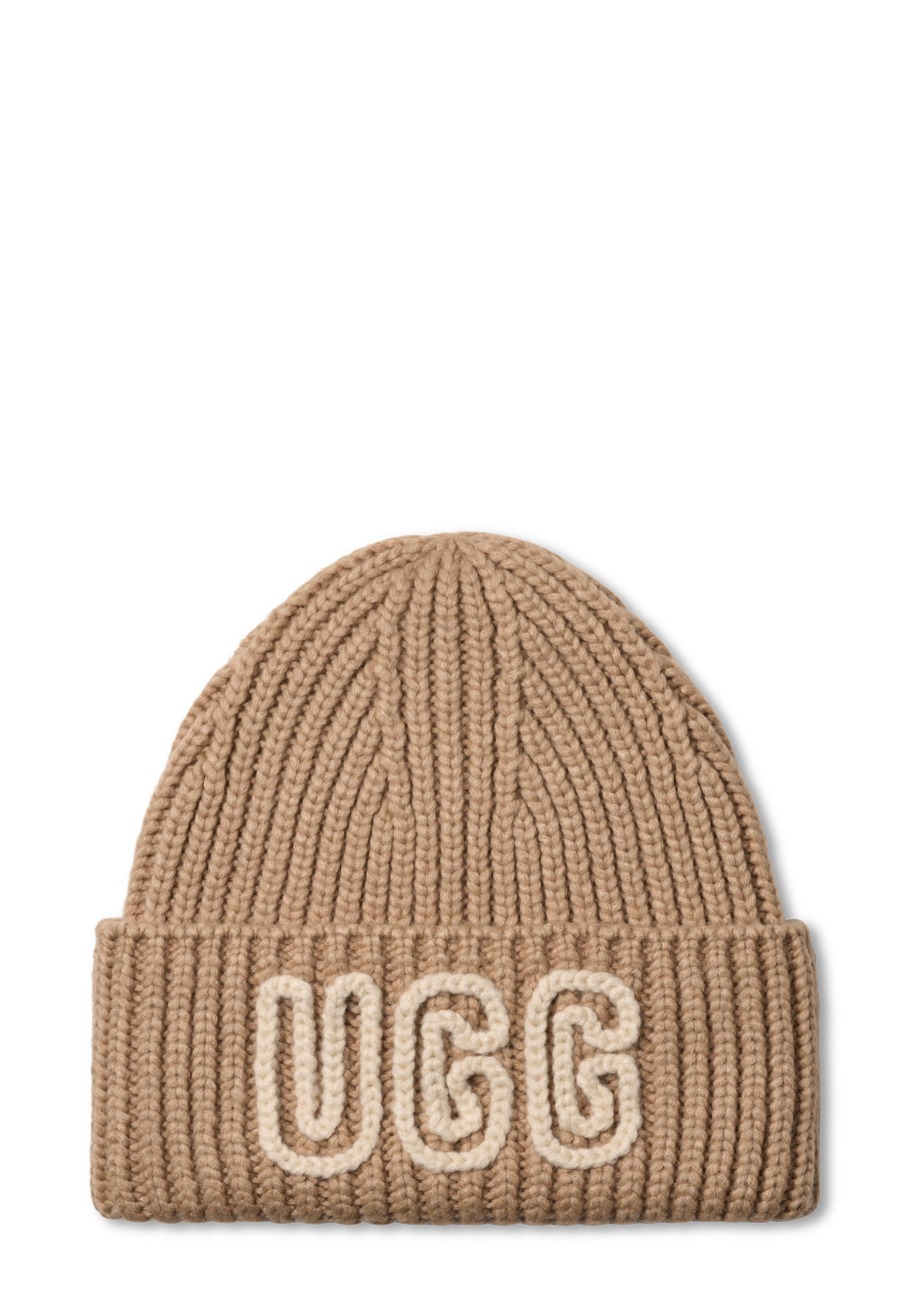 UGG | Chunky Crafted Rib Beanie | White Pepper