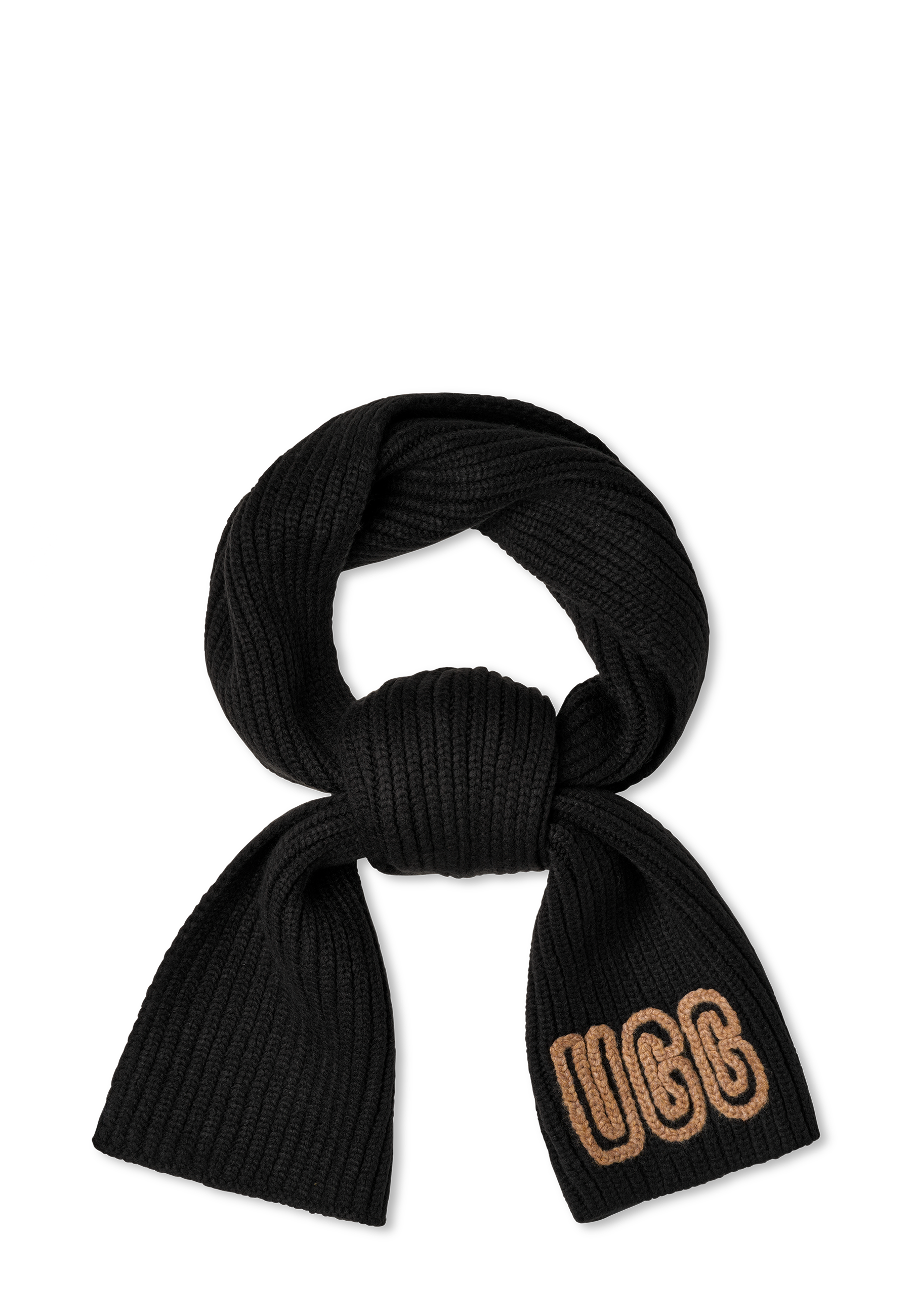 Chunky Crafted Rib Schal | Black