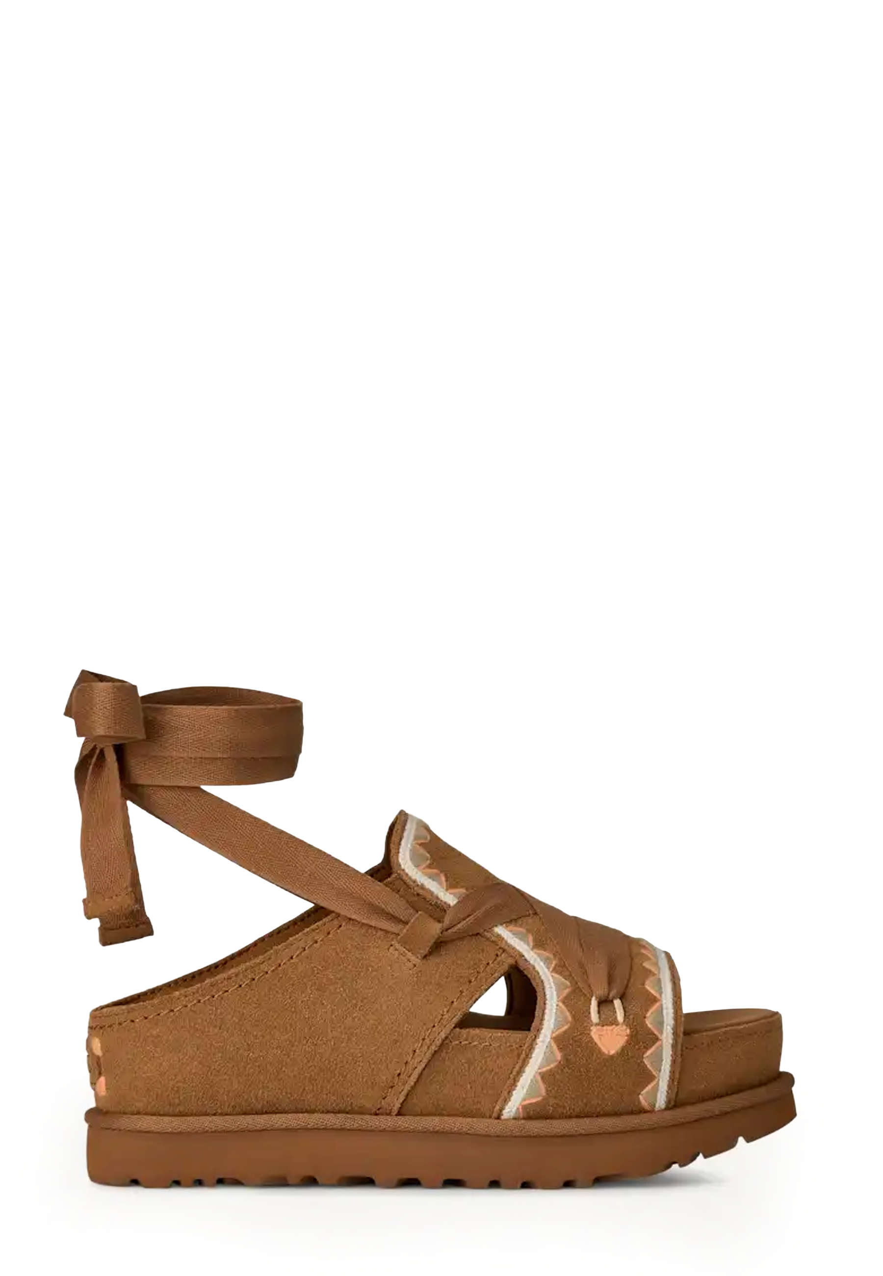 Ugg Goldenstar Hi Artistitch Sandal | Chestnut Multi