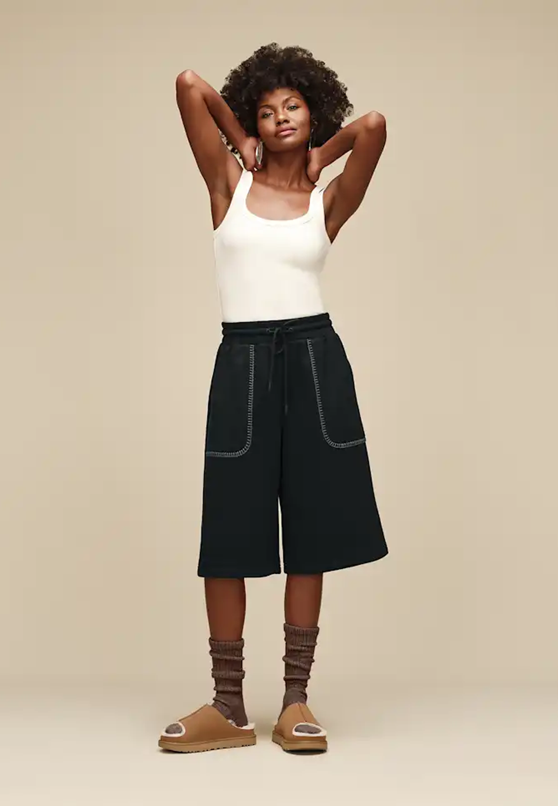 Tyla Slouchy Crew Socke | Allspice