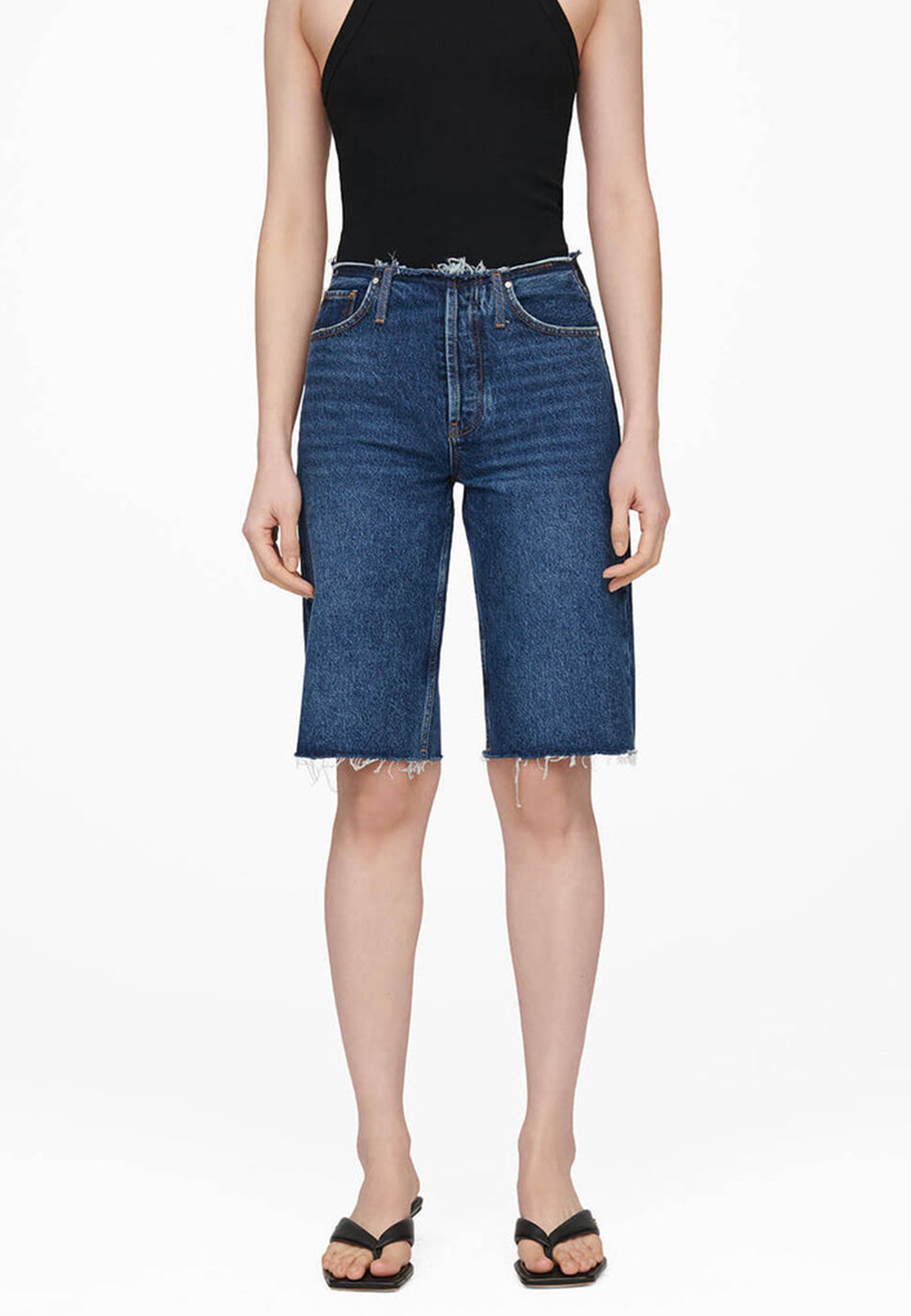 Anine Bing Gavin denim shorts Mid Indigo ingla concept store