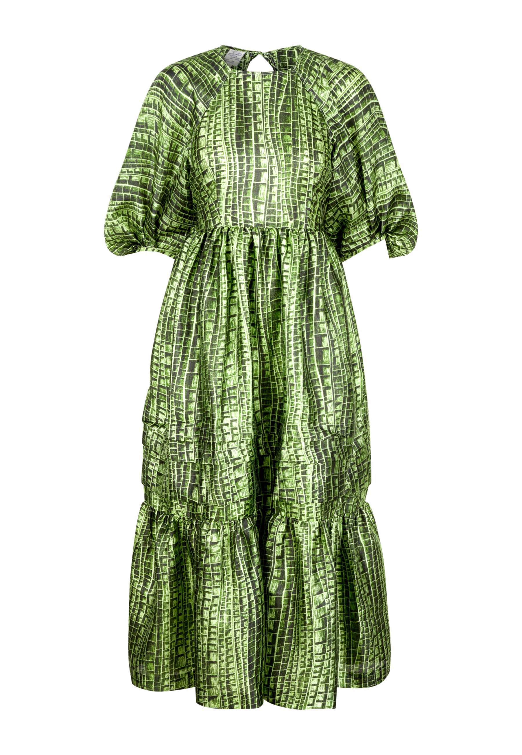 Adeline midi dress | Green reptile