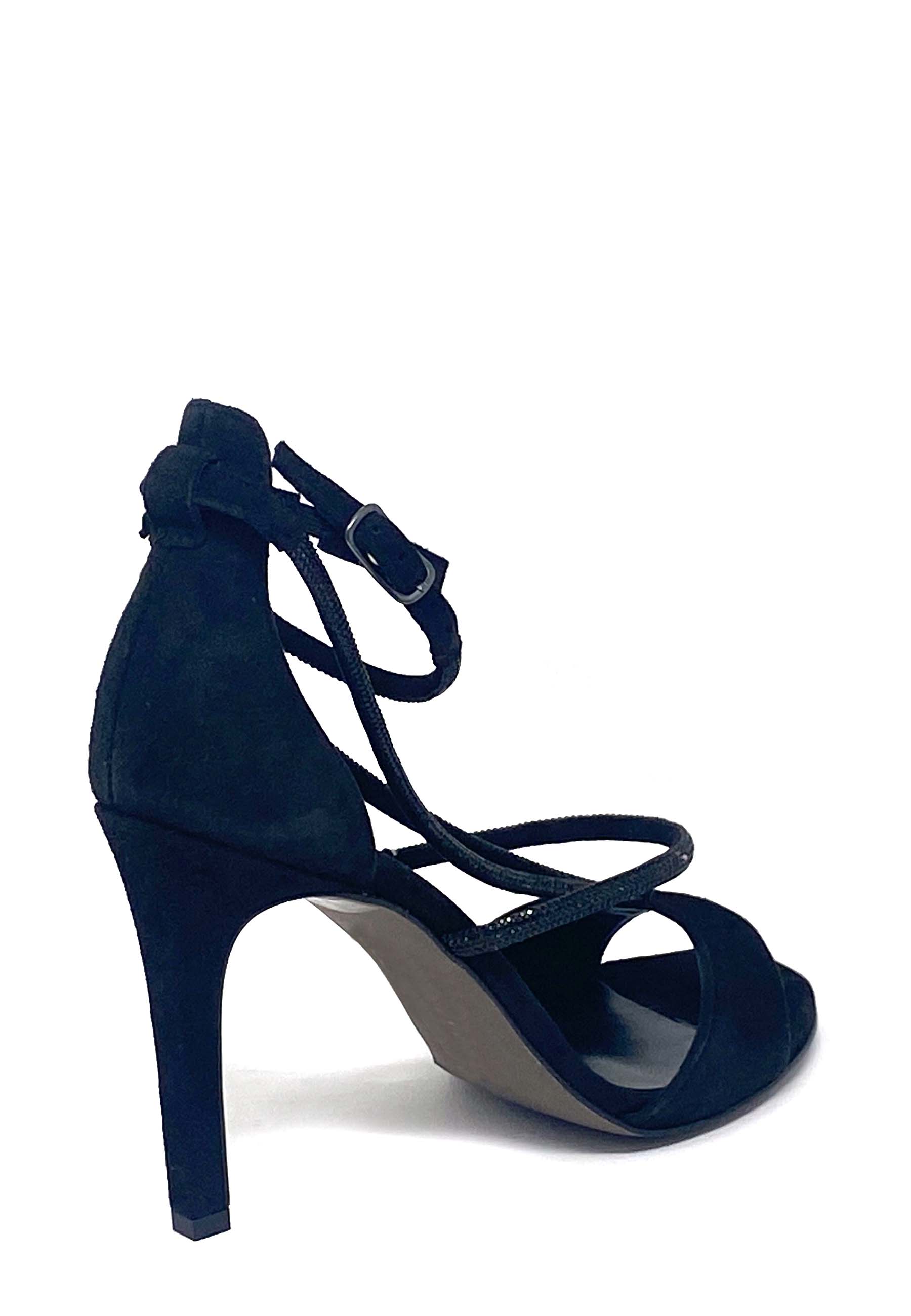 6040 Highheel Sandale | Schwarz