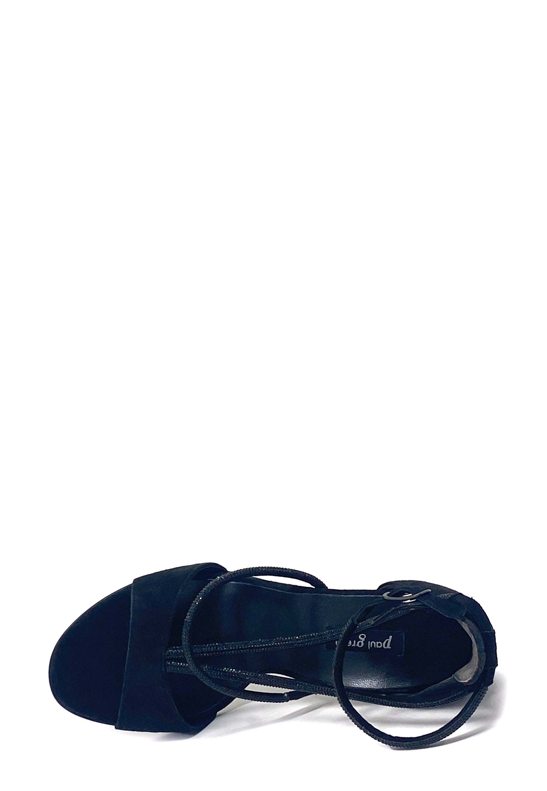 6040 Highheel Sandale | Schwarz