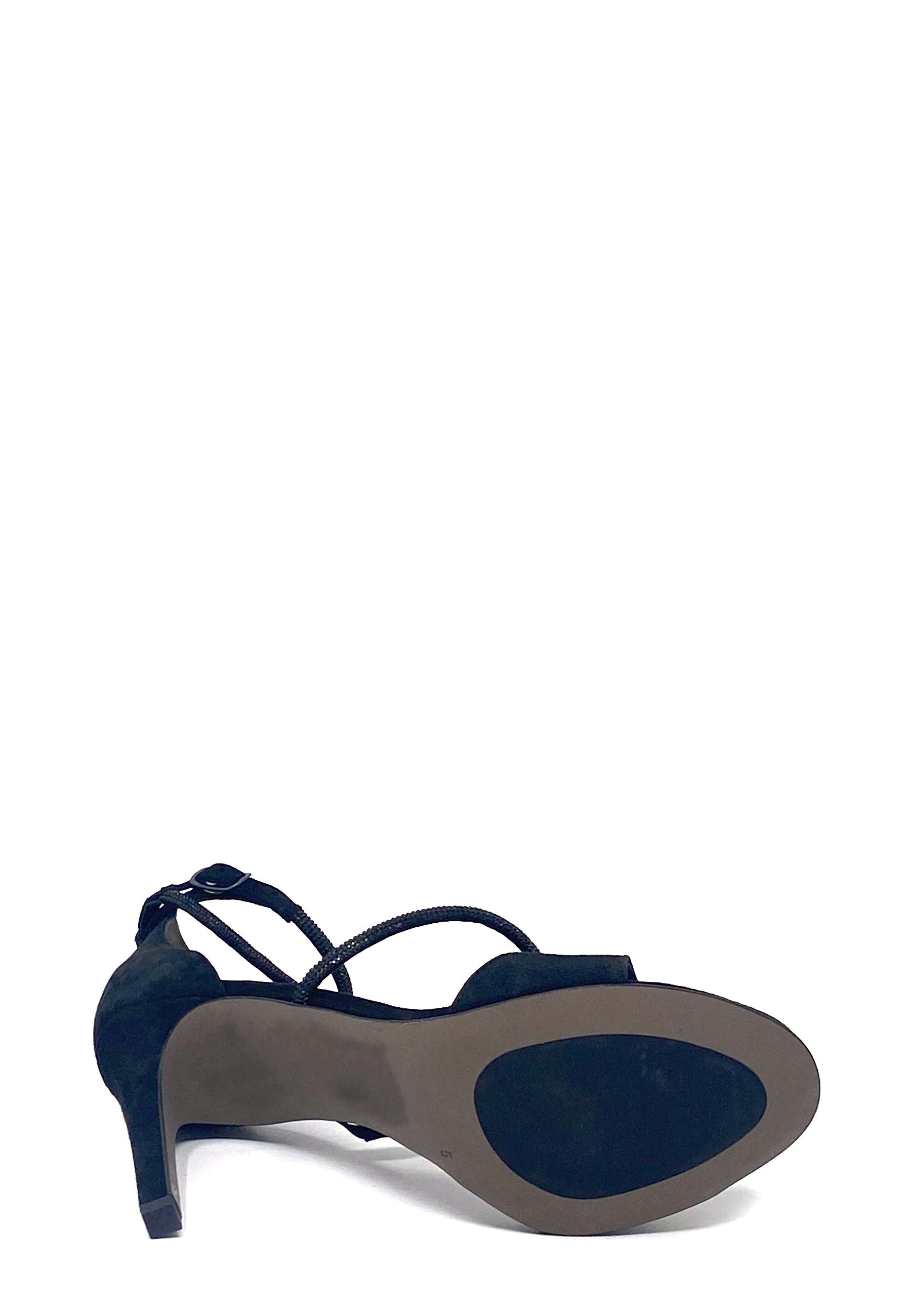 6040 Highheel Sandale | Schwarz