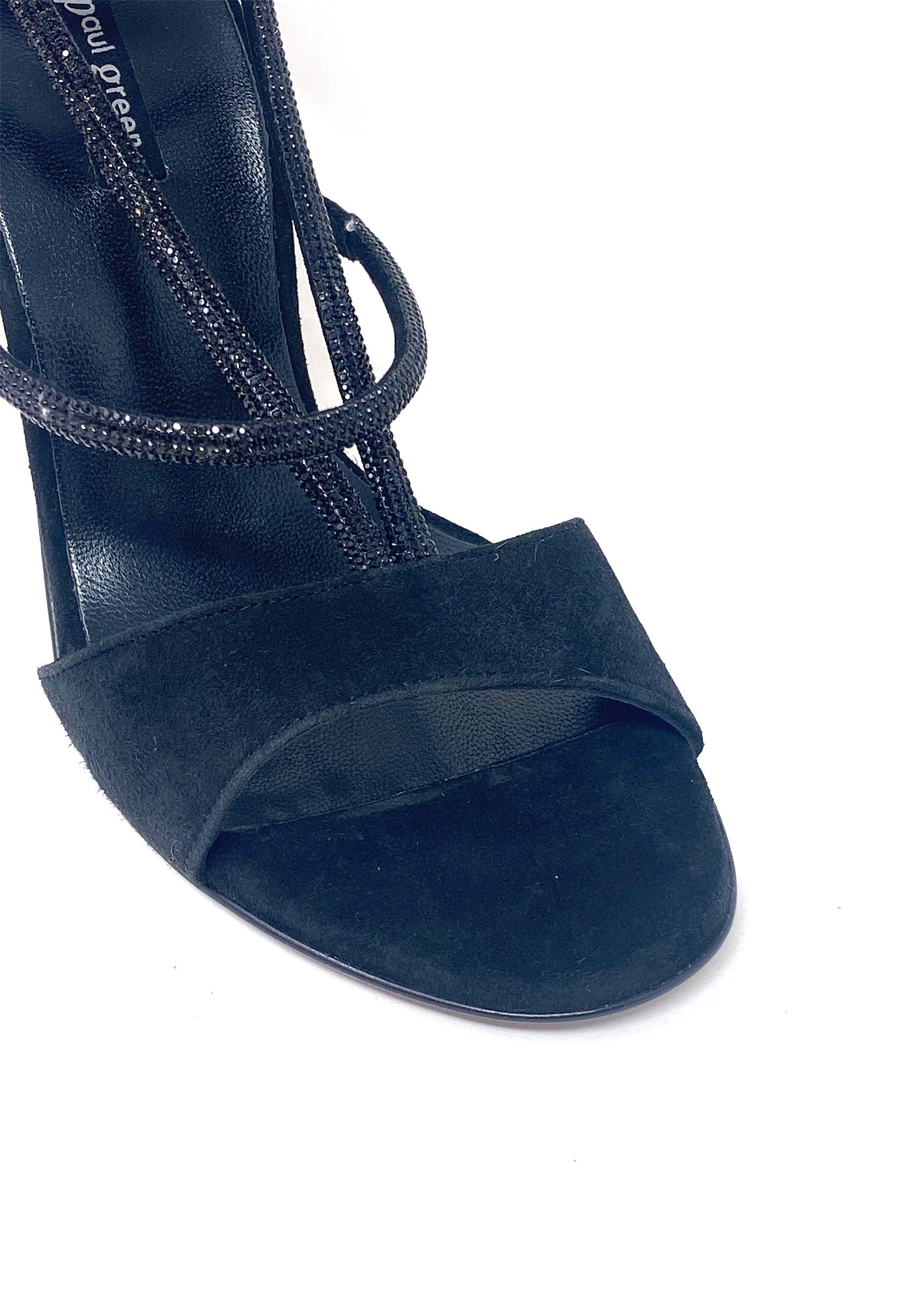 6040 Highheel Sandale | Schwarz
