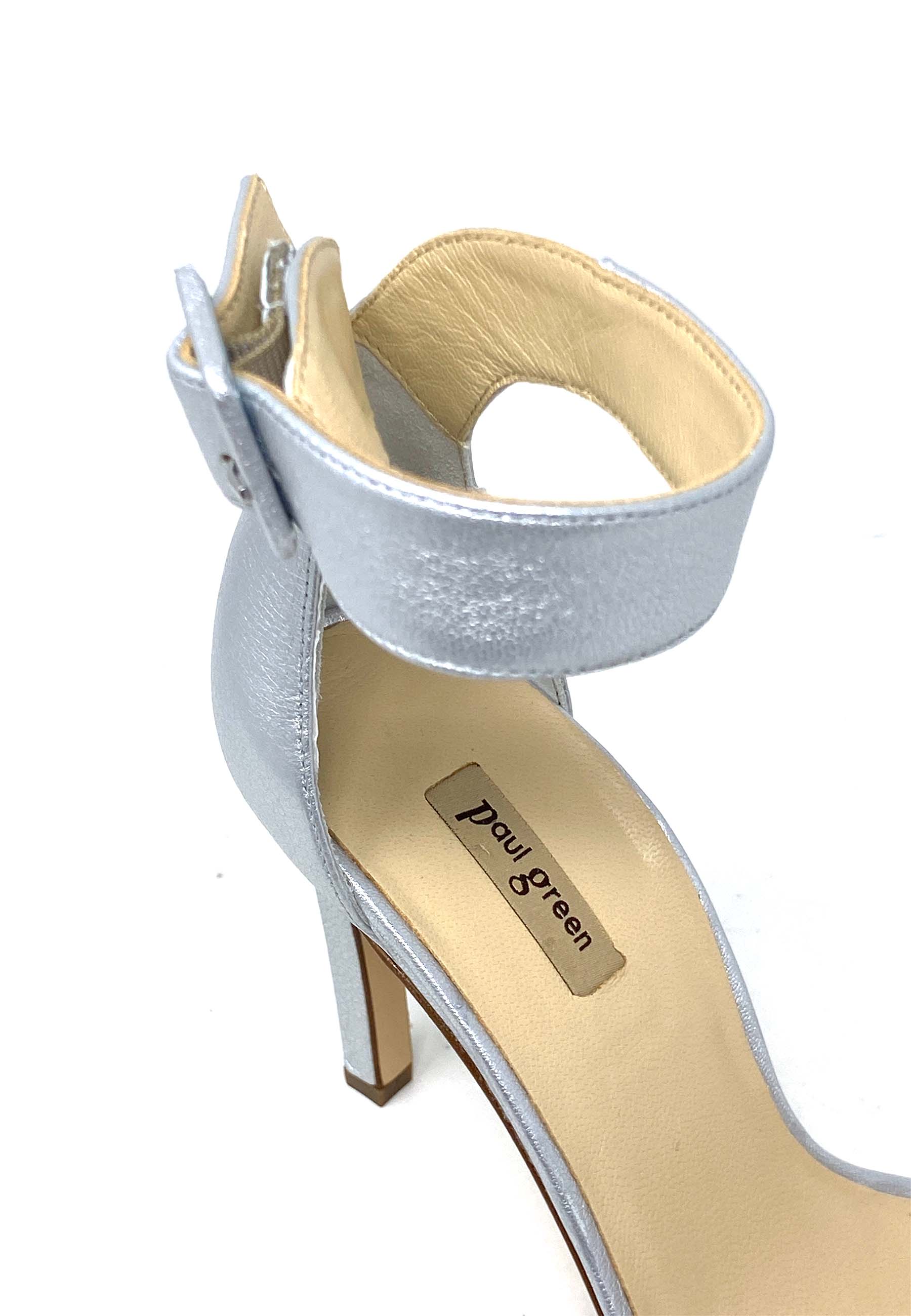 7582 Highheel Sandale | Platin