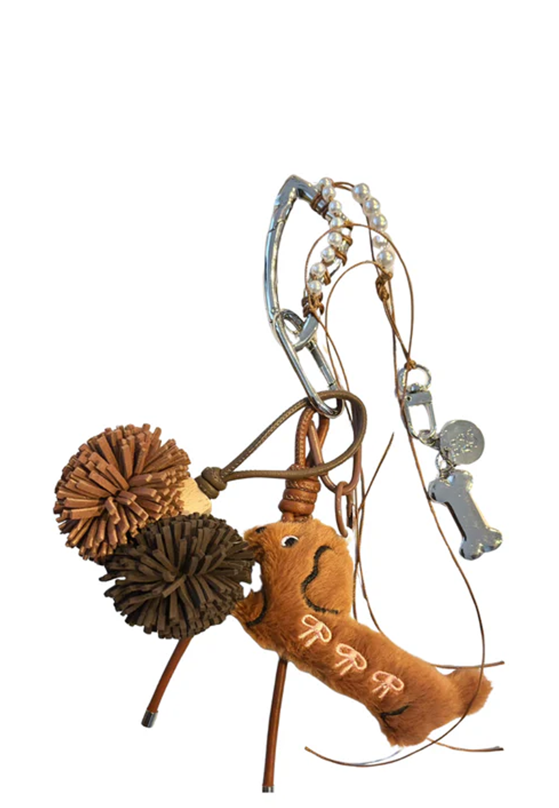 #131 Cute Dog Taschenanhänger | Brown