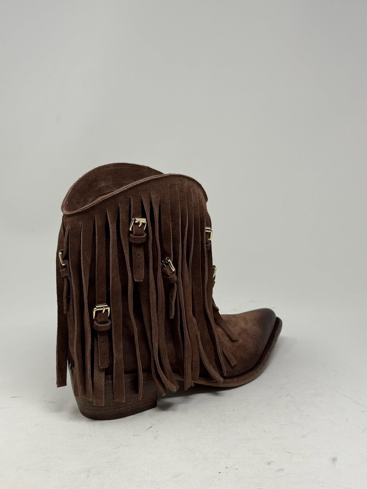 Dallas Fransen Cowboyboot | Cacao Wash Velour