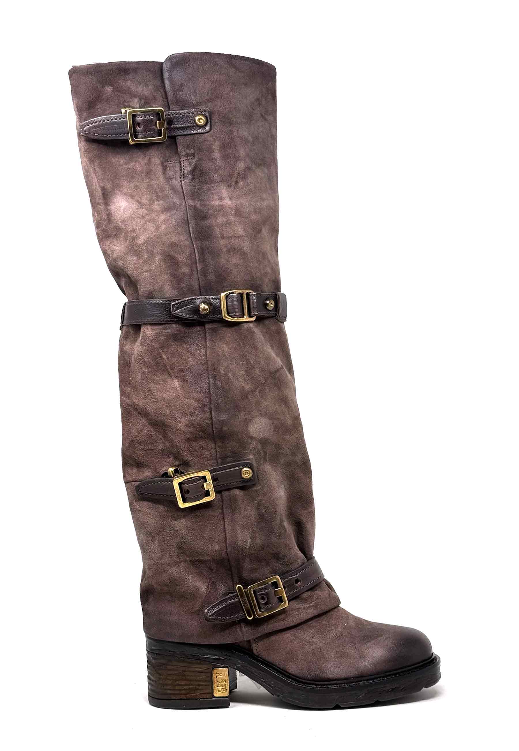 C50303 Langschaft Heel Boot | Ebano