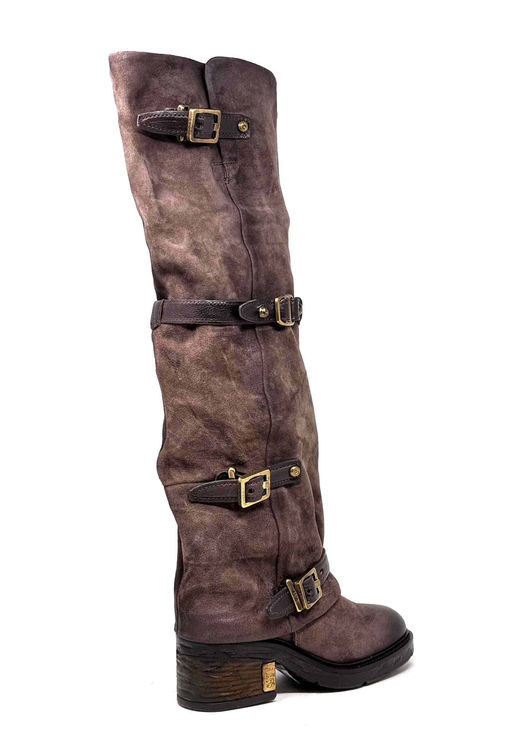 C50303 Langschaft Heel Boot | Ebano