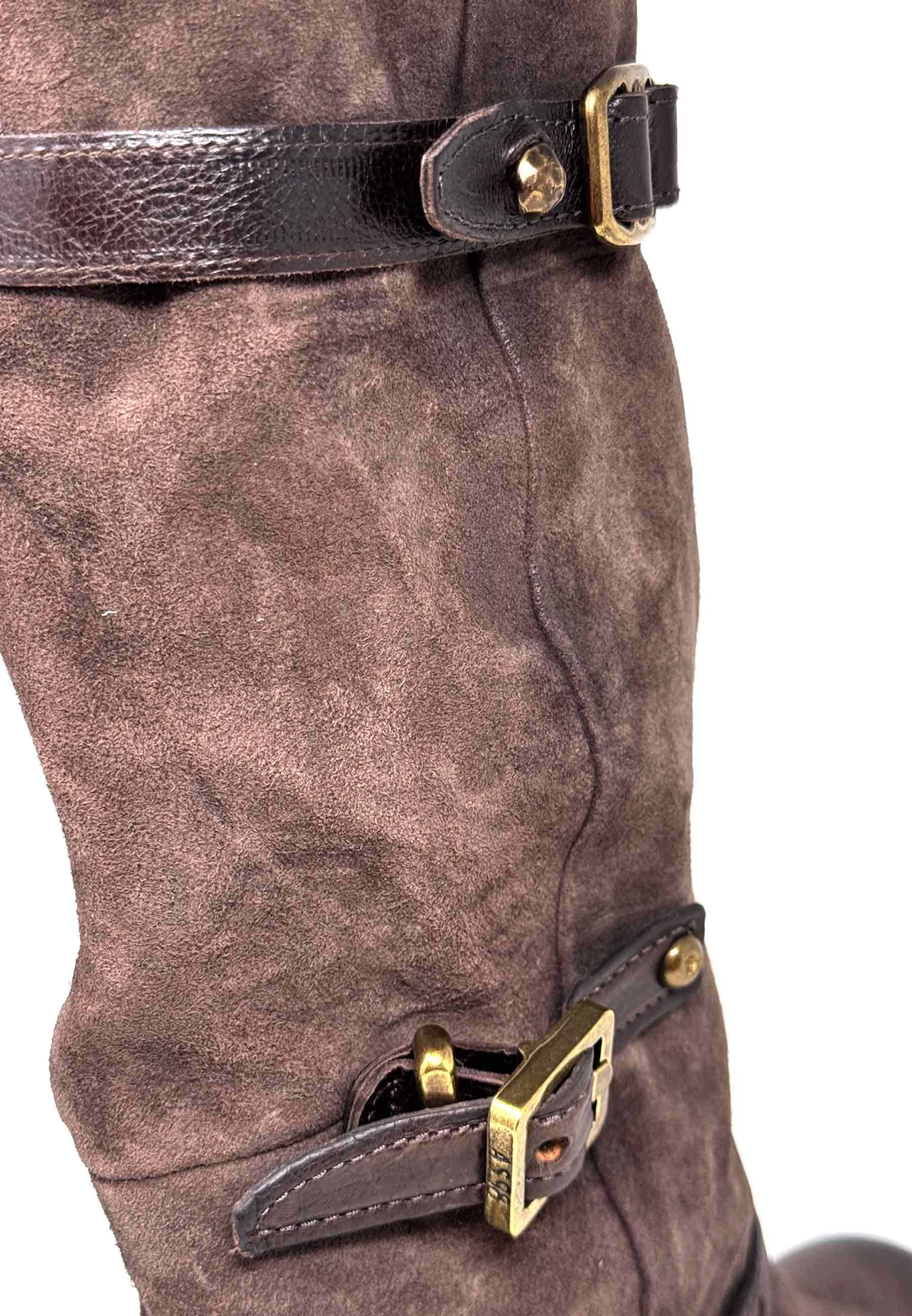 C50303 Langschaft Heel Boot | Ebano
