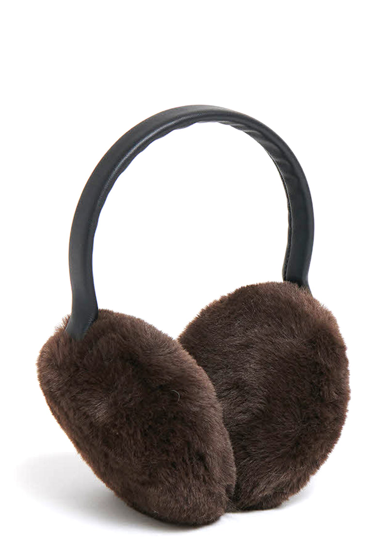 Esme Faux Fur Earmuffs | espresso