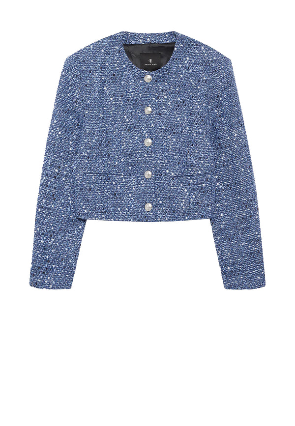 Amber Jacket | Blue Tweed