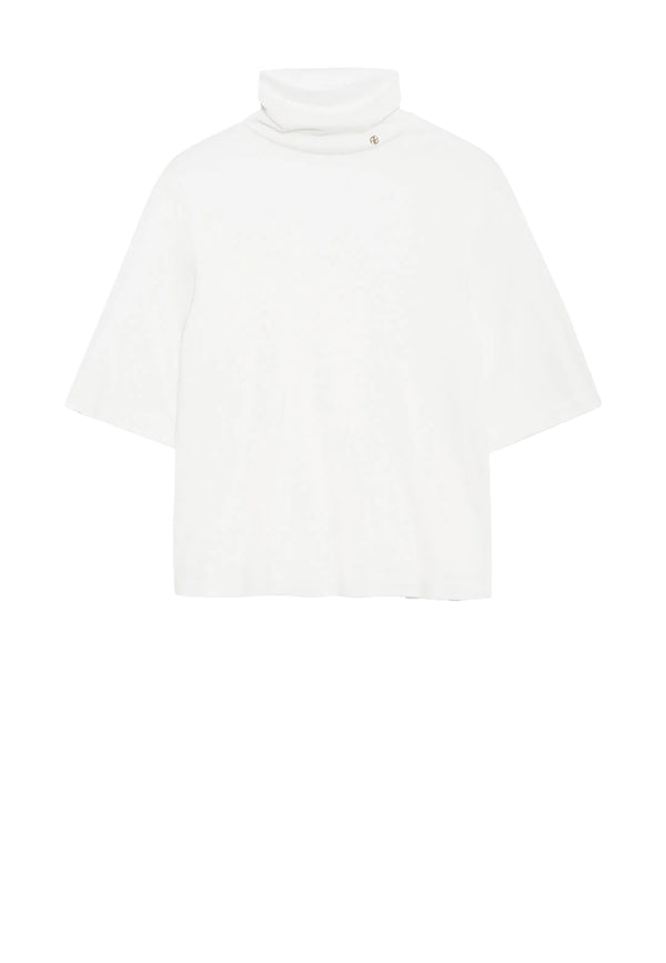 Corbin Turtleneck Sweater | Off White Cashmere Blend