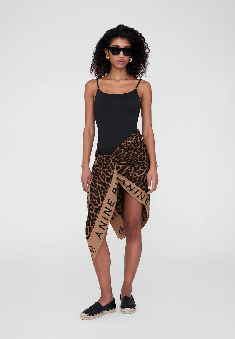 Eliza Sarong | Tan Brown Leopard