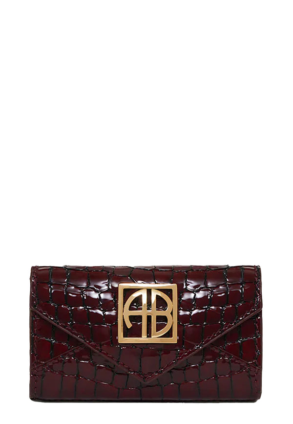 Elly wallet | Burgundy embossed